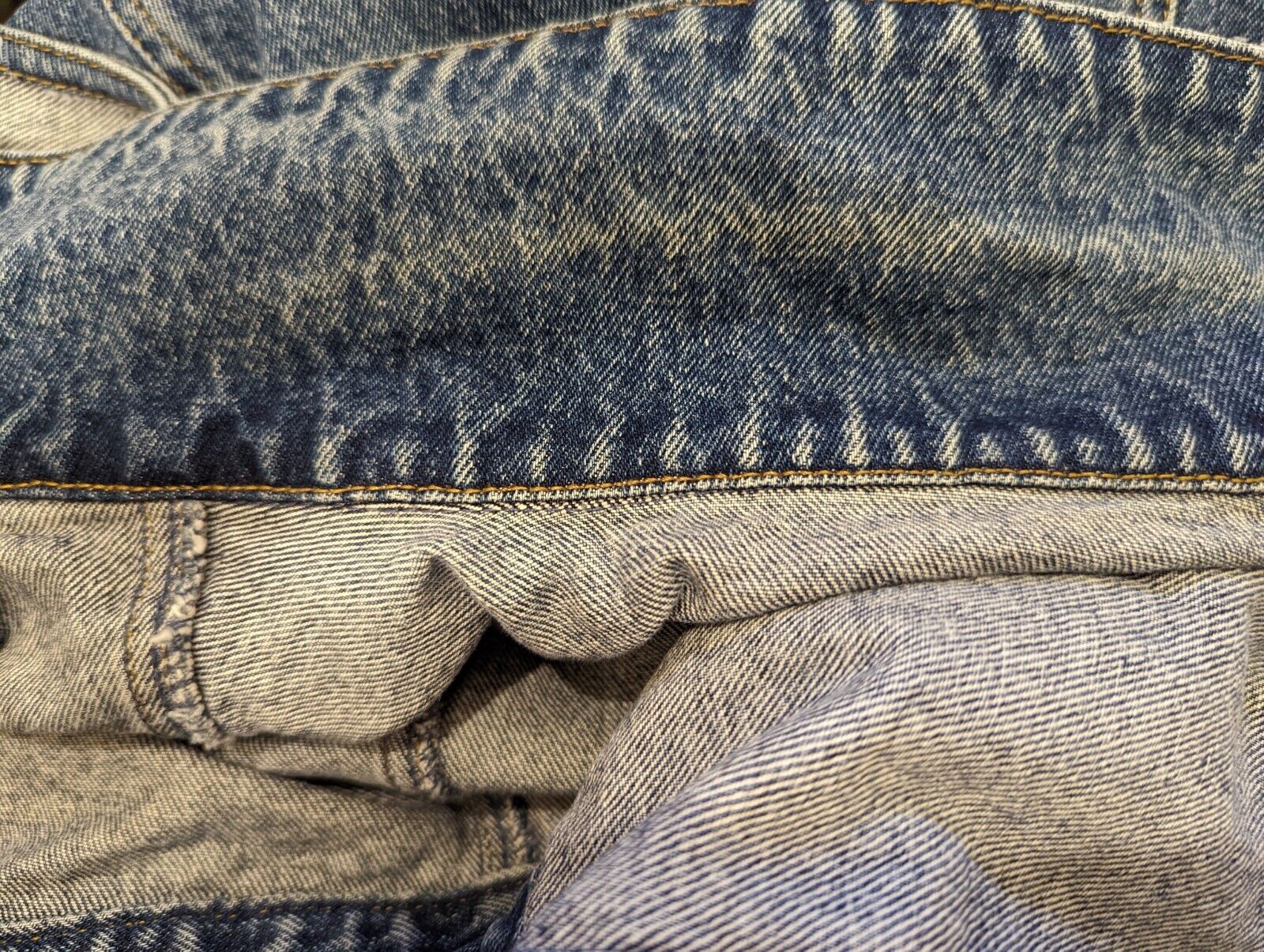 90s Blue Denim Trucker Button Front Vest By Gap - Image 7