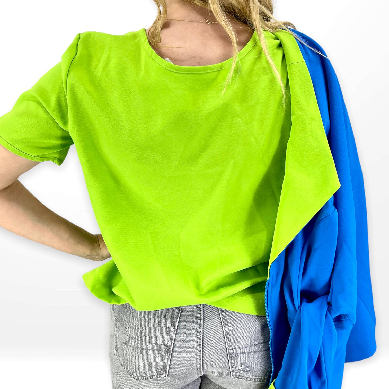 90s Blue Green Matching Shirt Jacket Set by Draper's & Damon's - Image 5