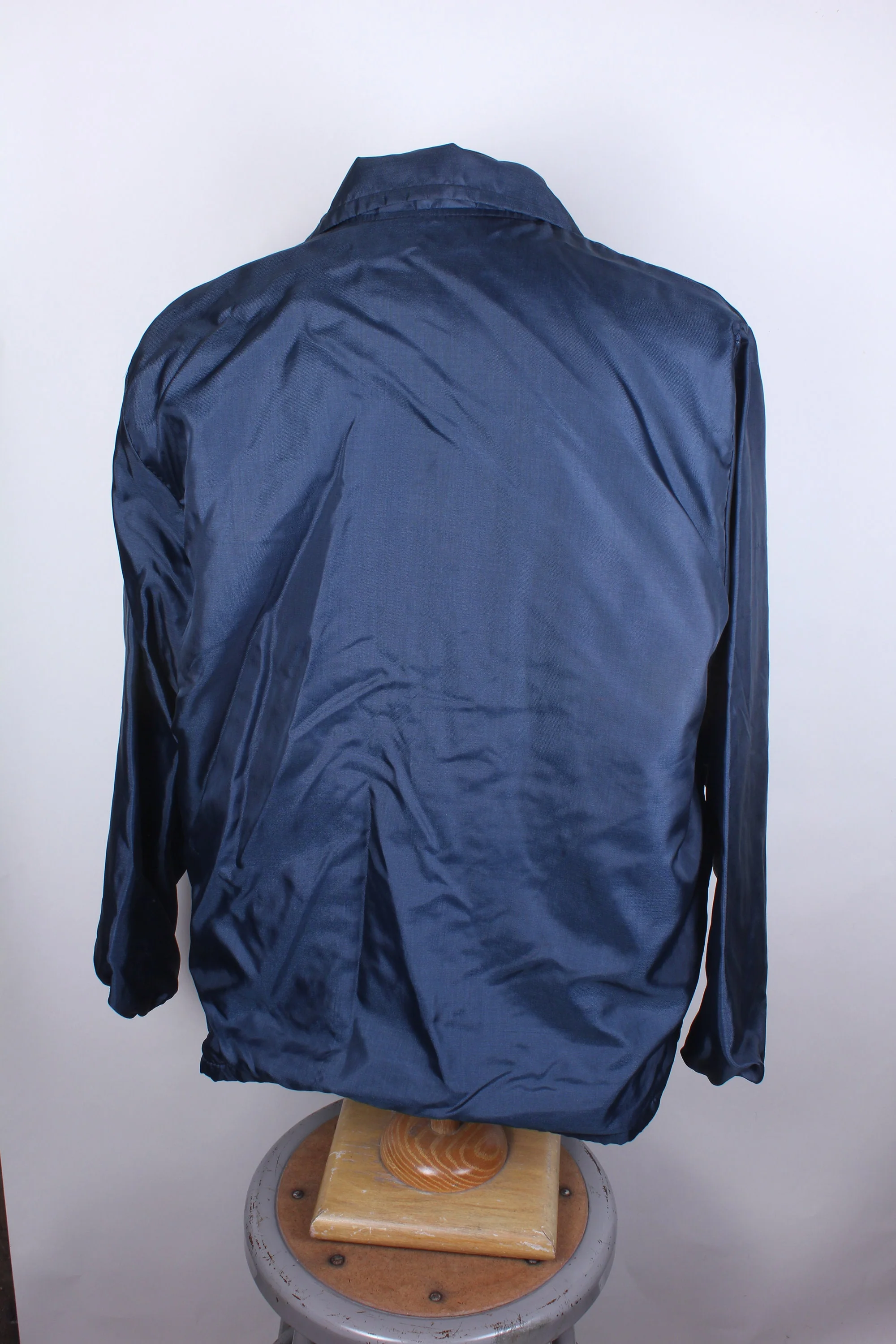 90s Blue Nylon Le Club Calumet Men's Club Jacket Windbreaker Chain Stitched Allen Size Xl - Image 5