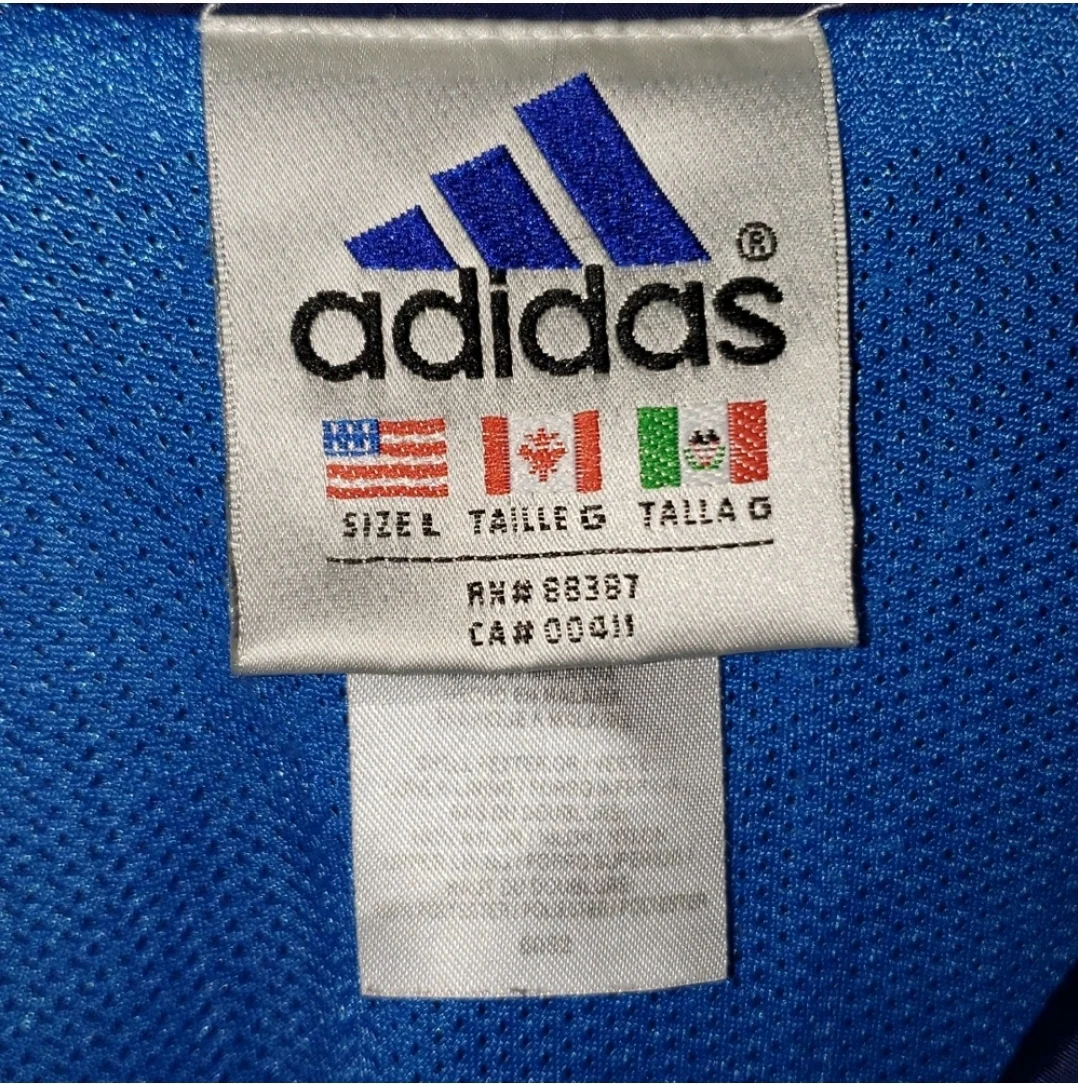 90s Blue Windbreaker Jacket By Adidas - Image 5