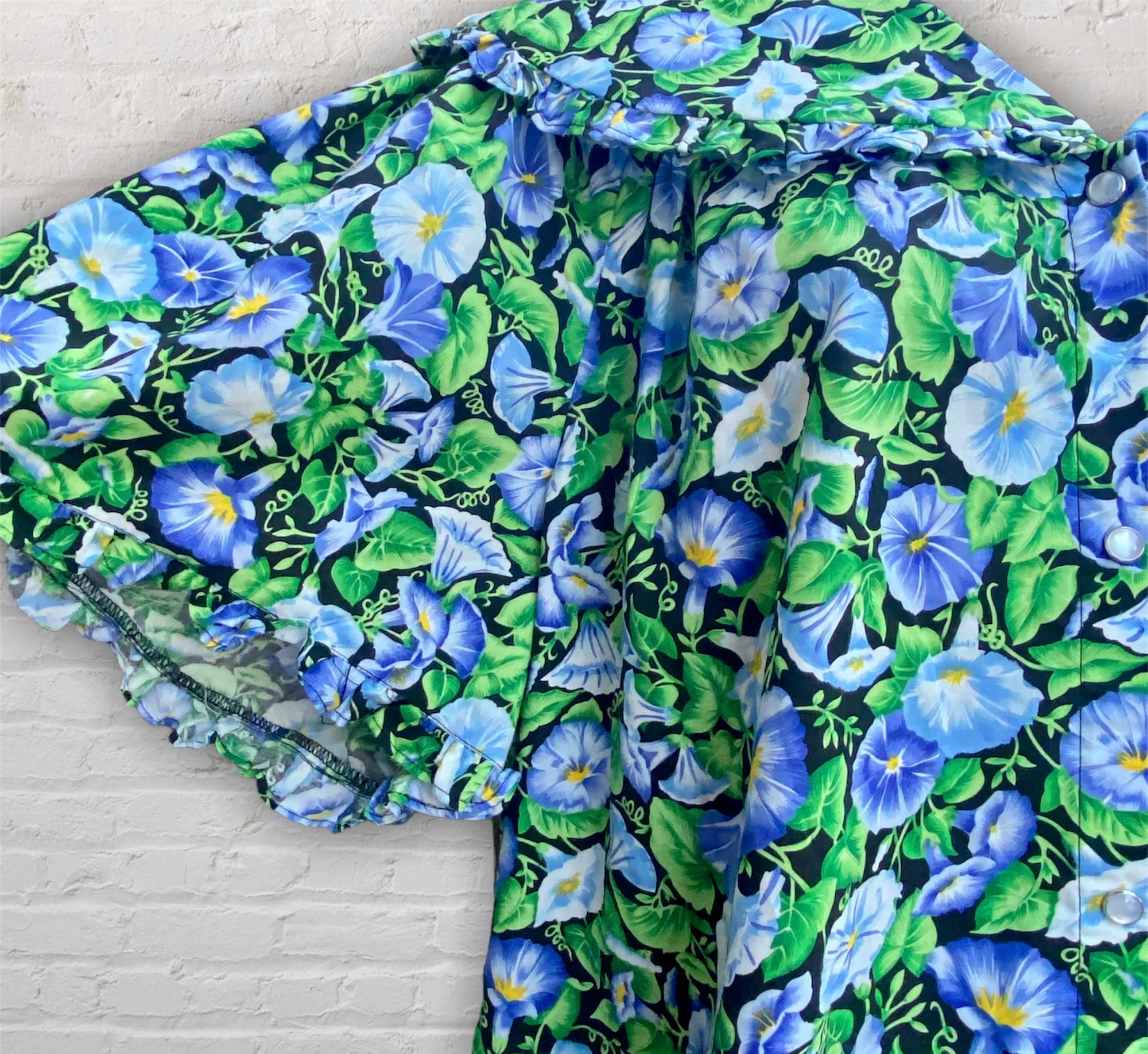 90s Bluebell Floral Caftan Dress By Models Coat - Image 3