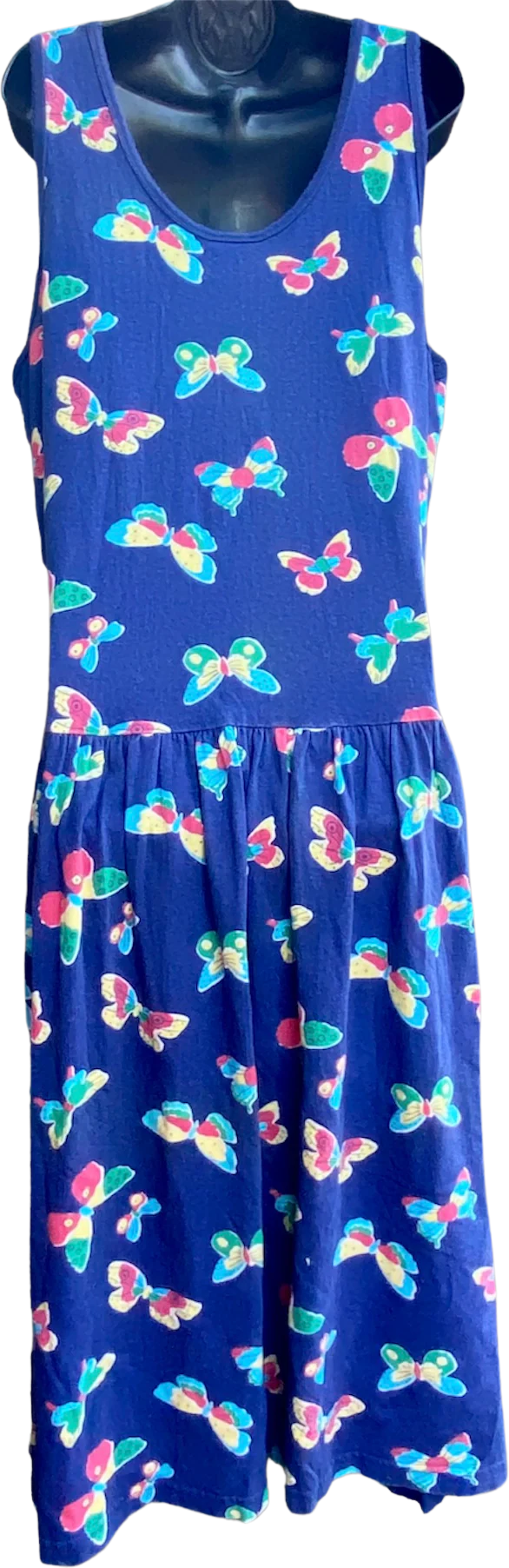 90s Butterfly Print Sleeveless Dress By Field Pear - Image 2