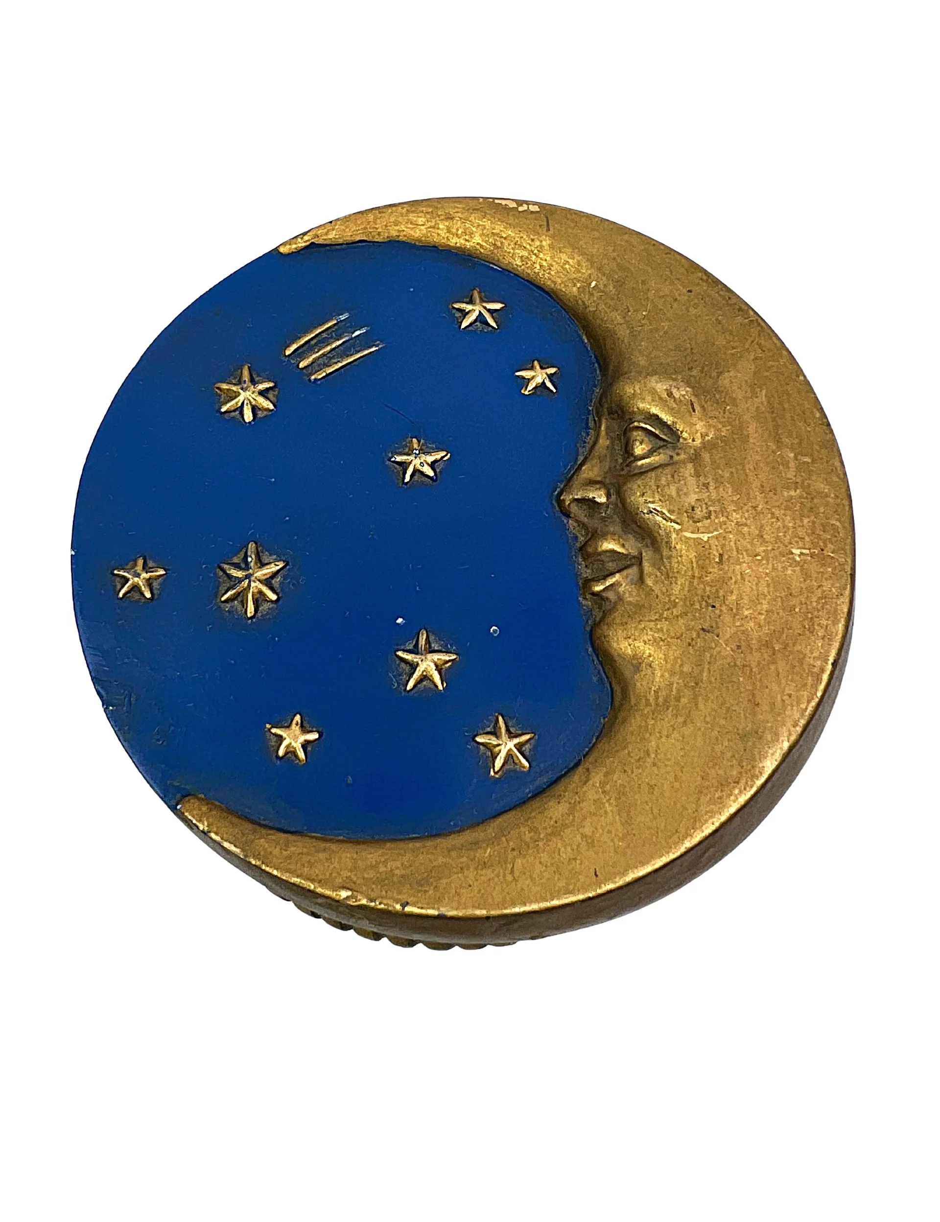 90s Celestial Moon Jewelry Catchall Box By Yandor - Image 3
