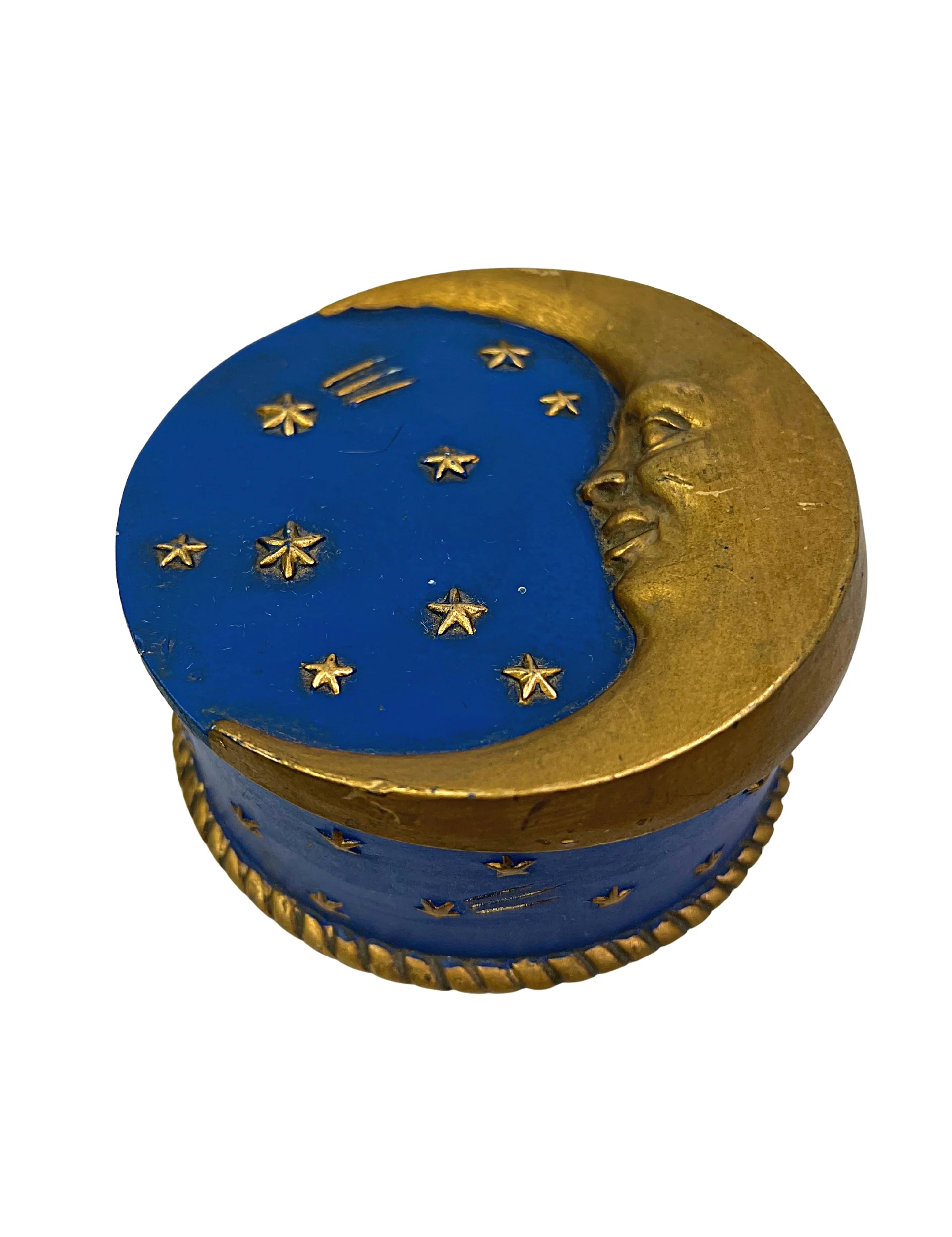 90s Celestial Moon Jewelry Catchall Box By Yandor - Image 4