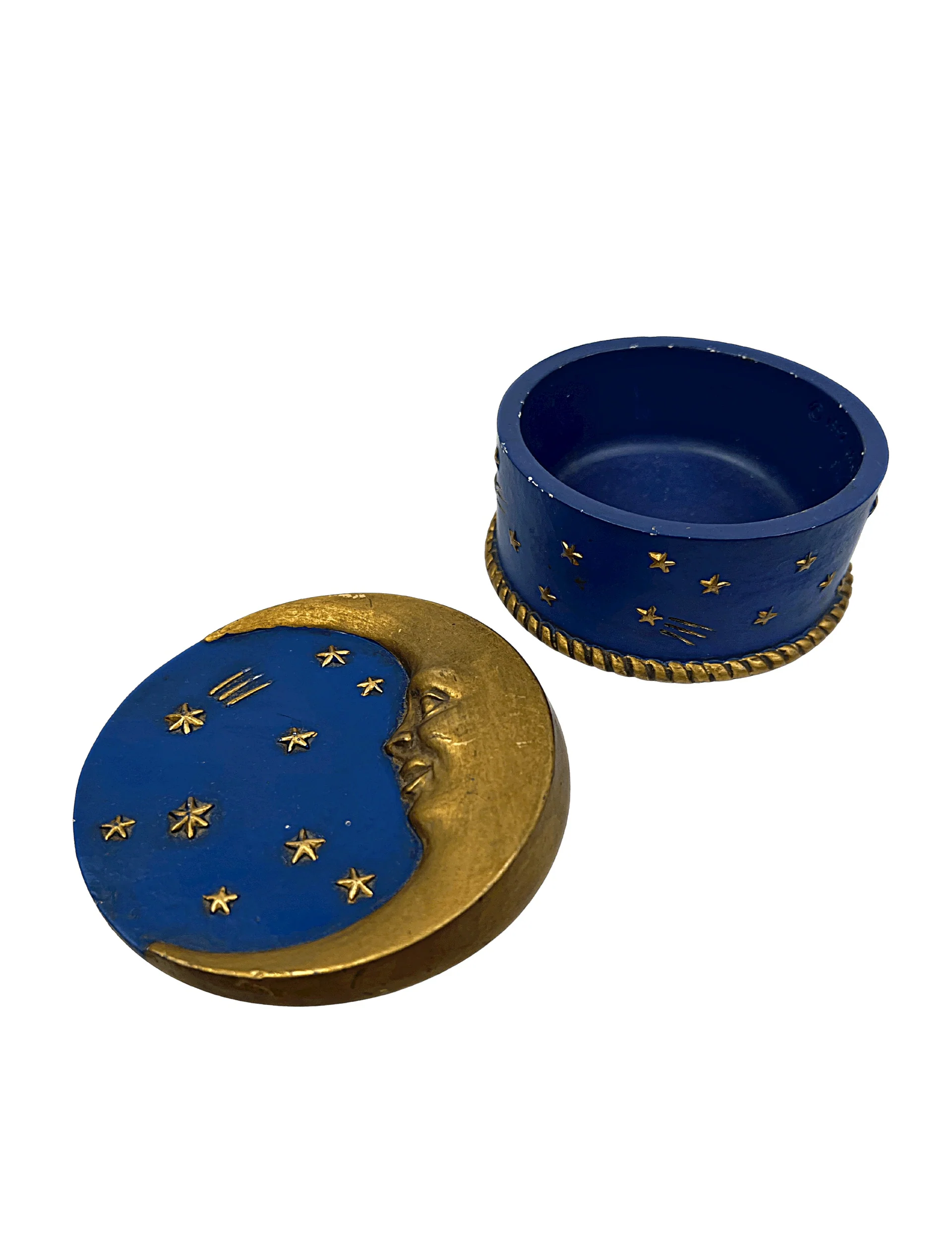 90s Celestial Moon Jewelry Catchall Box By Yandor - Image 6