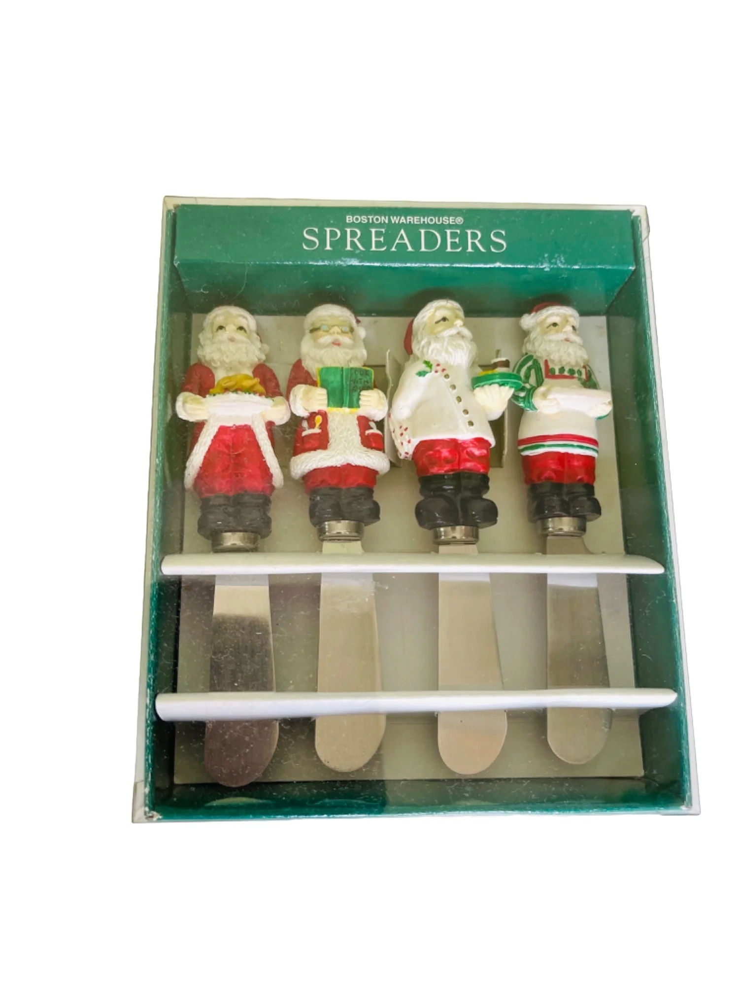 90s Cheese Spreader Appetizer Charcuterie Santa 1996 By Boston Warehouse - Image 3