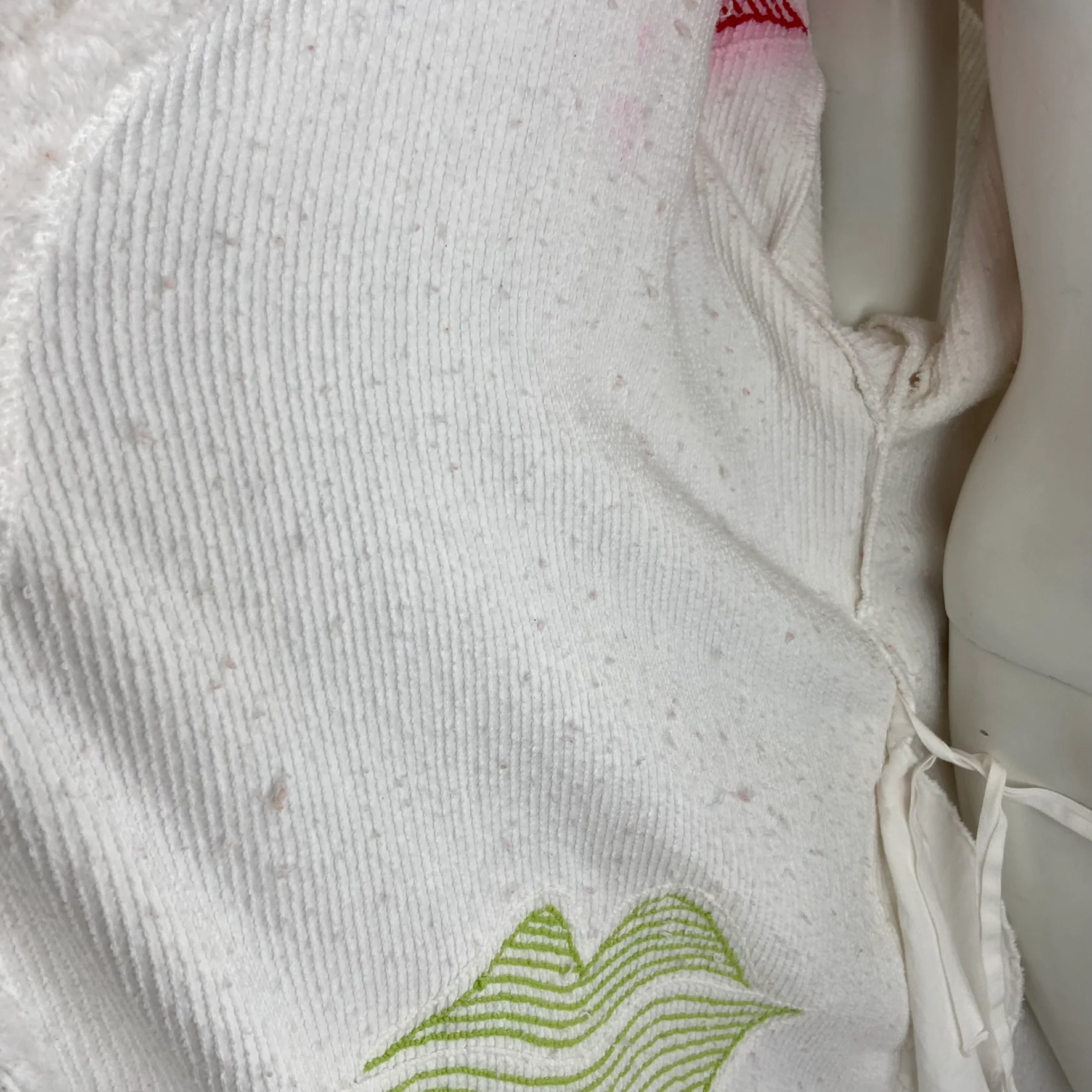 90s Chenille Kiss Kisses Lips Marks Robe Xxl 2xl By Canyon Group - Image 13