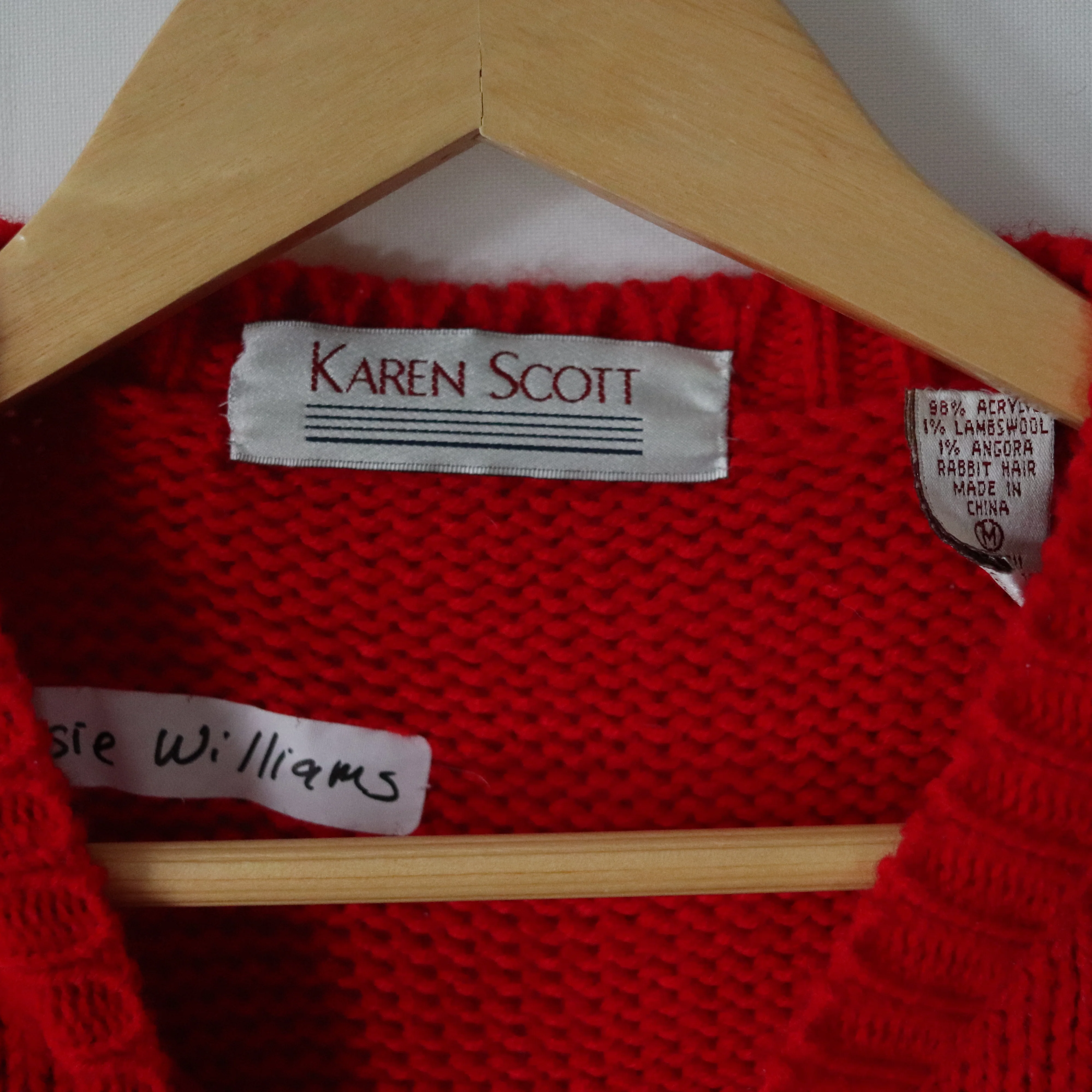 90s Christmas Cat Cardigan Sweater Xmas Holiday Santa By Karen Scott - Image 8