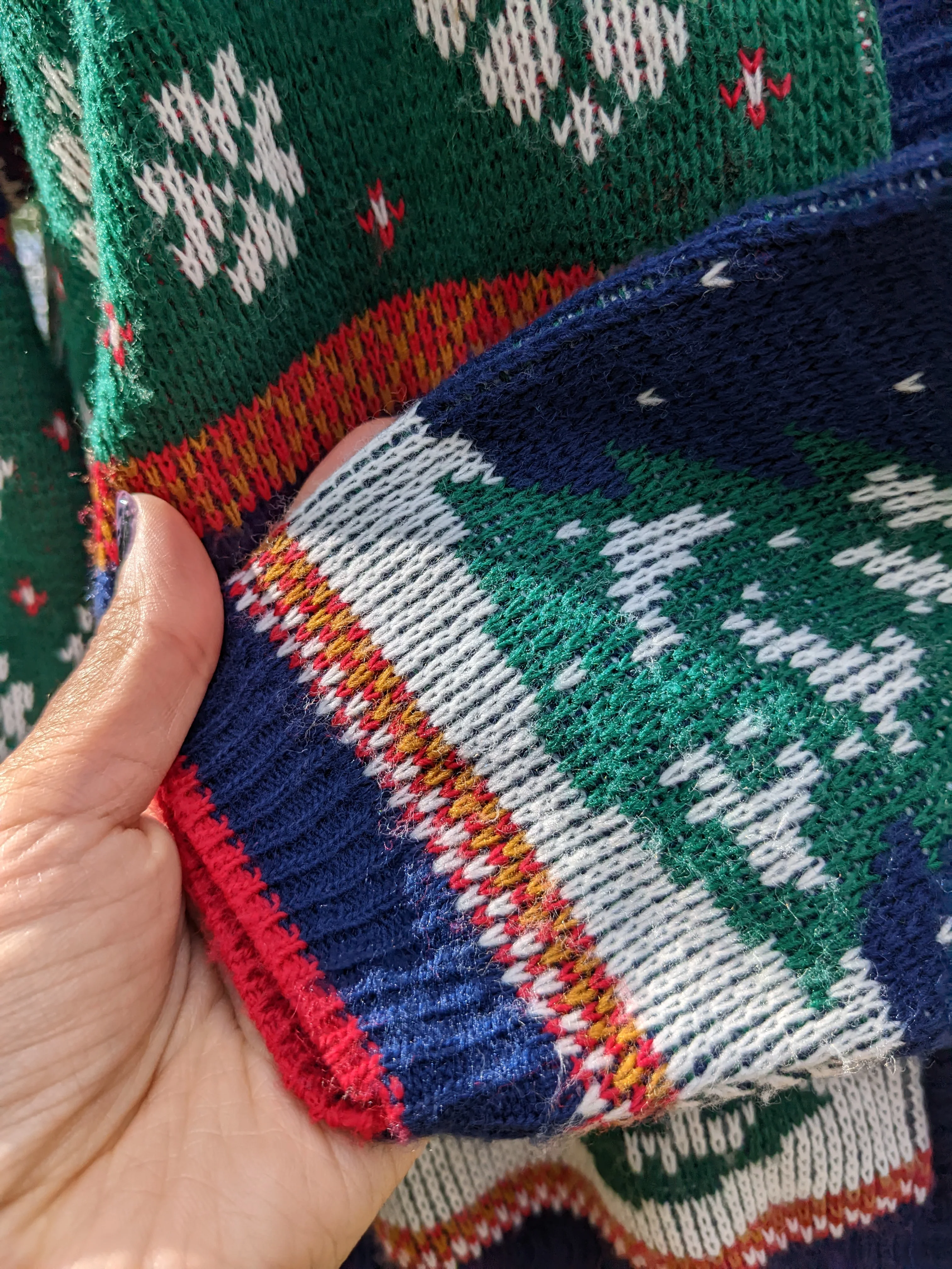 90s Christmas Winter Scene Cardigan By United States Sweaters - Image 5