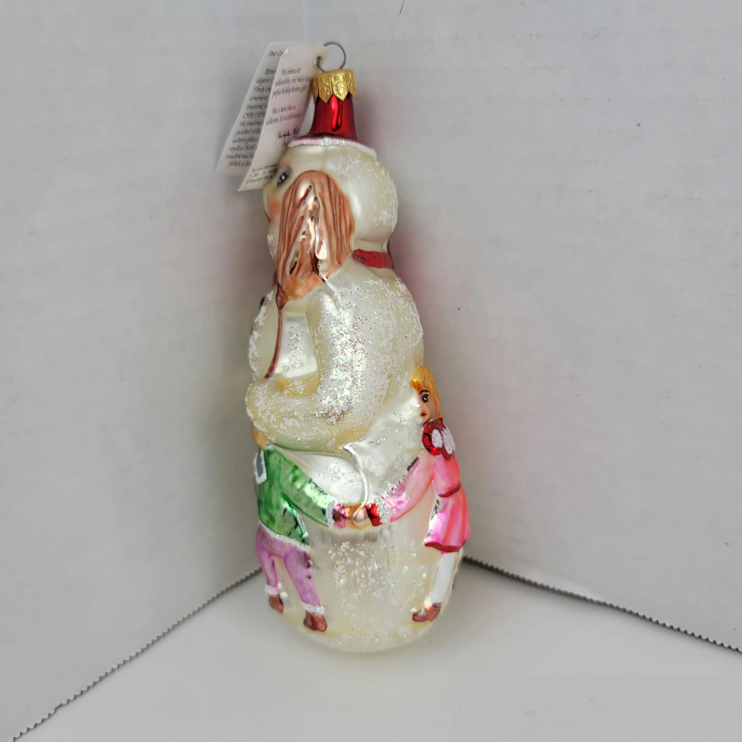 90s Snow Dancing Snowman Ornament 7" by Christopher Radko - Image 7