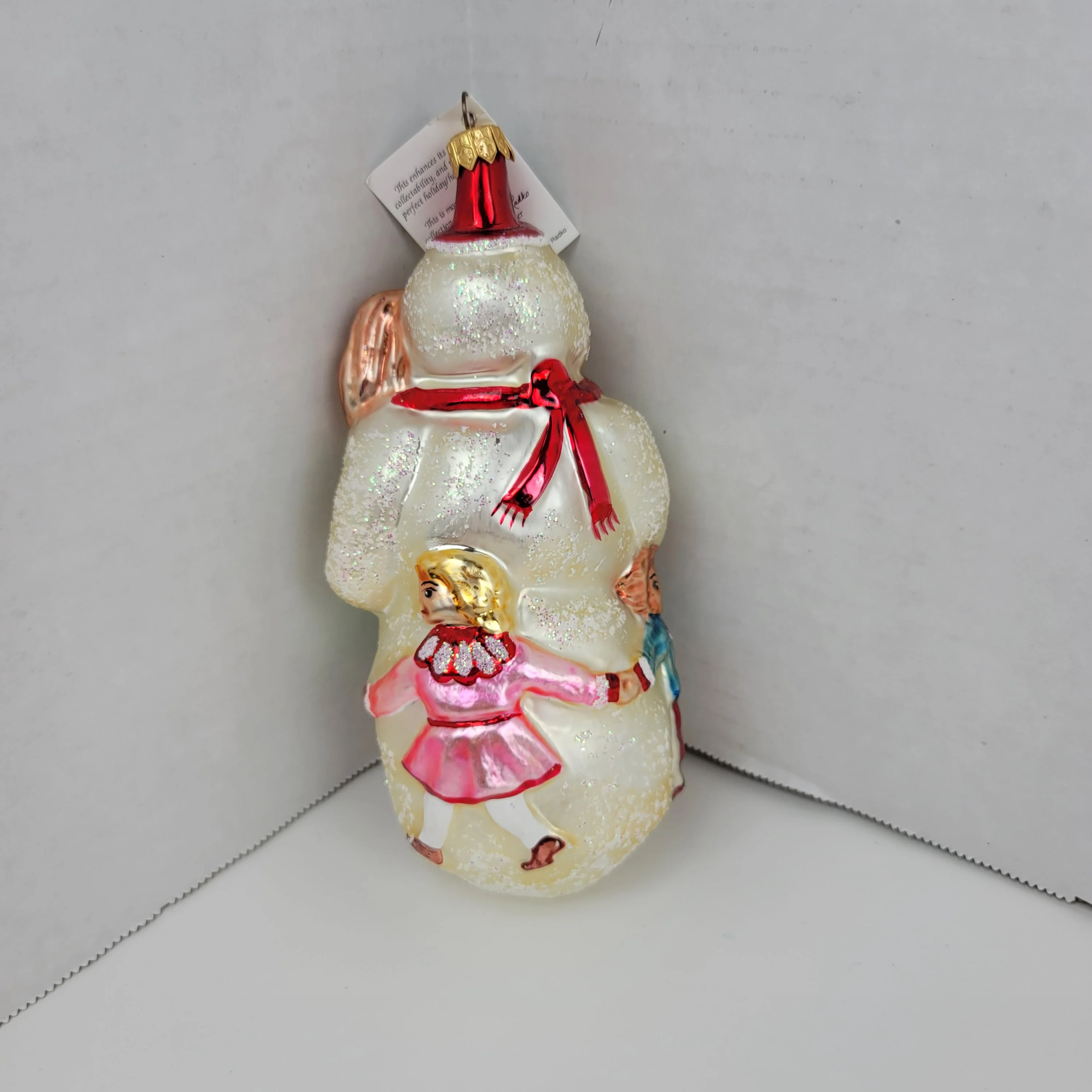 90s Snow Dancing Snowman Ornament 7" by Christopher Radko - Image 8