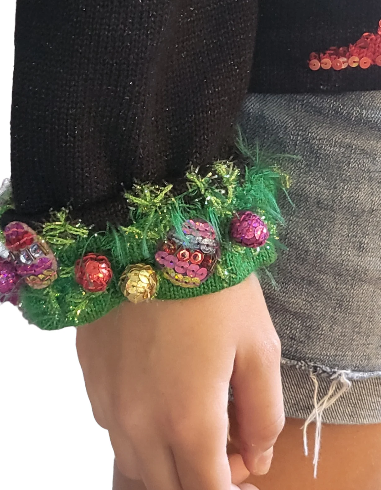 90s Collectible Wreath Christmas Sweater By Design Options by Philip and Jane Gordon - Image 5