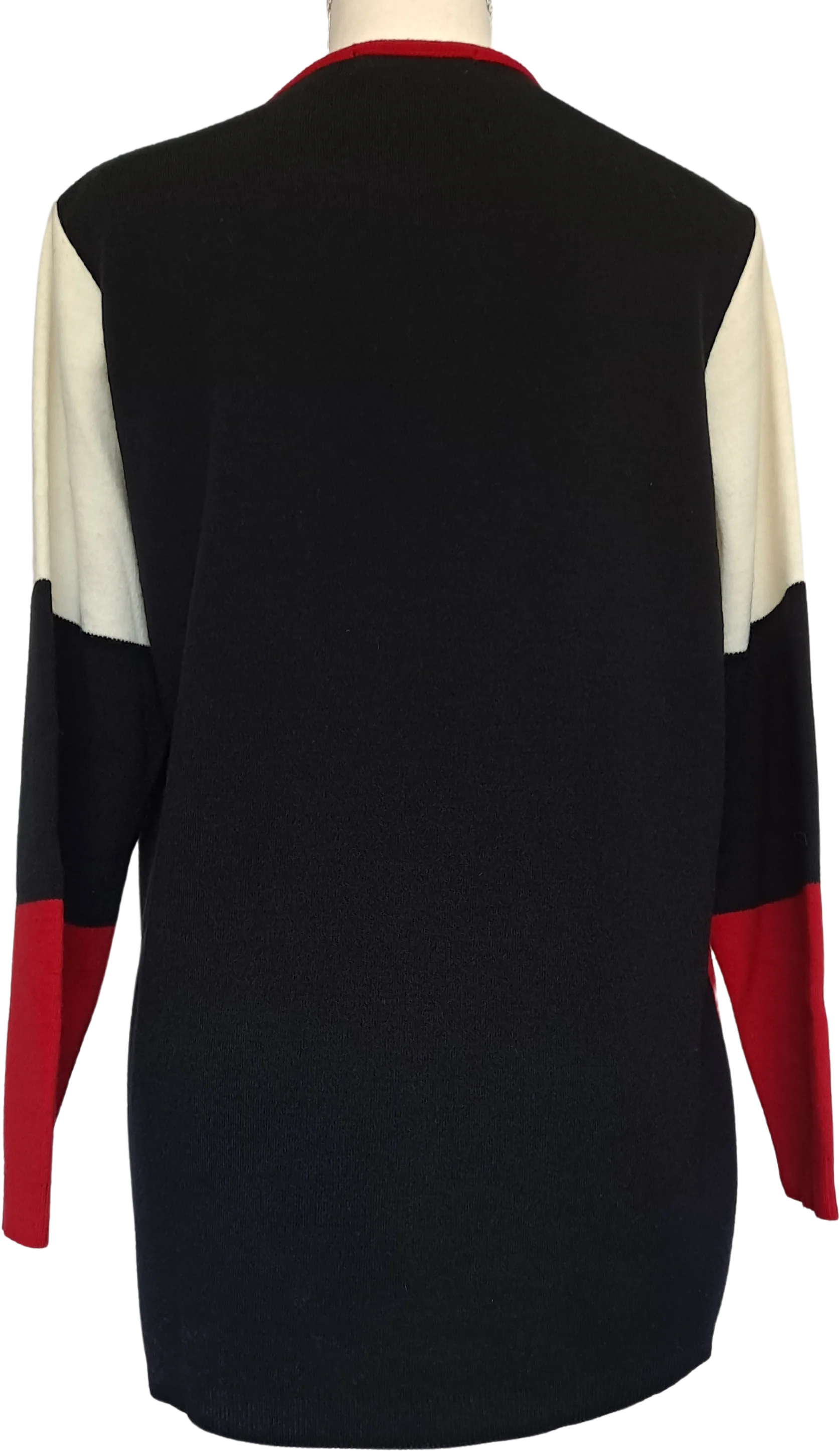 90s Colorblock Crewneck Tunic Sweater By Karen Lessly - Image 2