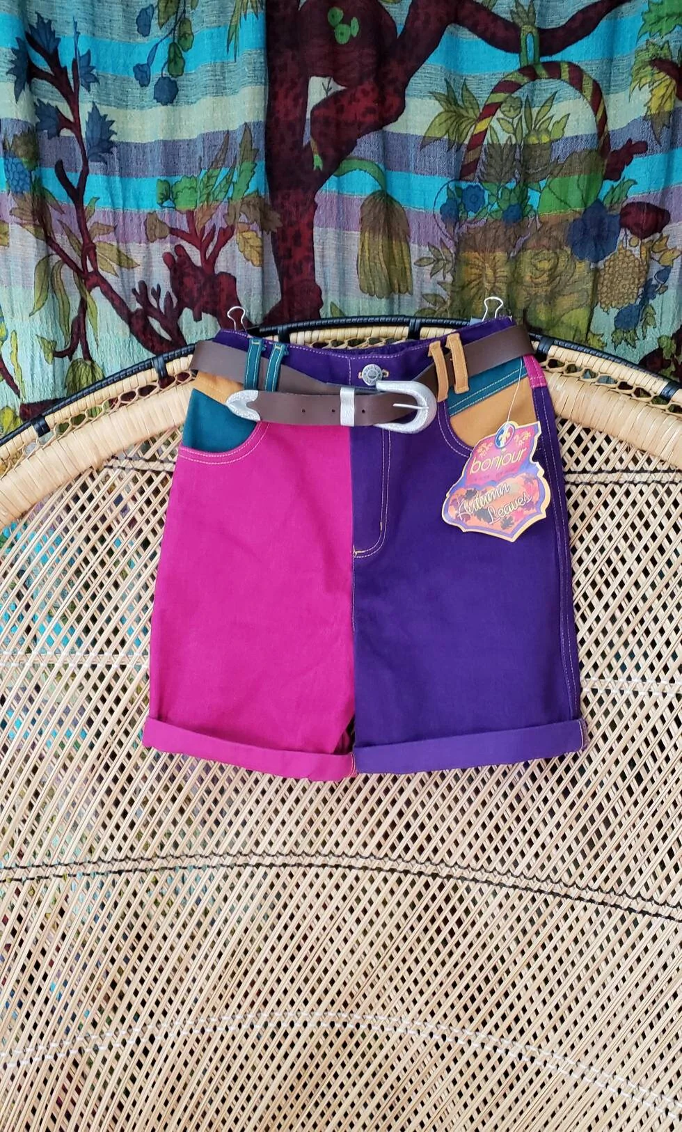 90s Colorblock Shorts by Bonjour Girls by Bonjour - Image 2