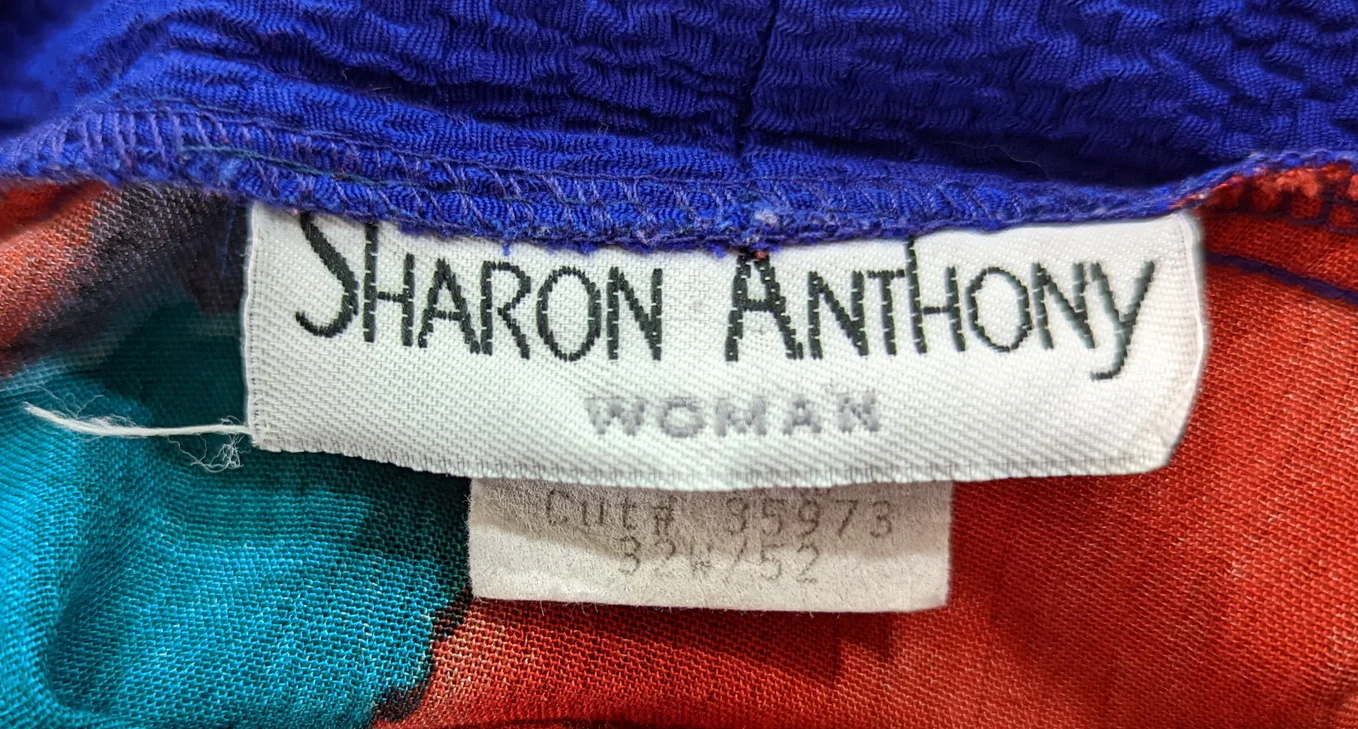 90s Colorful Art To Wear Abstract Print Tunic Top By Sharon Anthony - Image 6