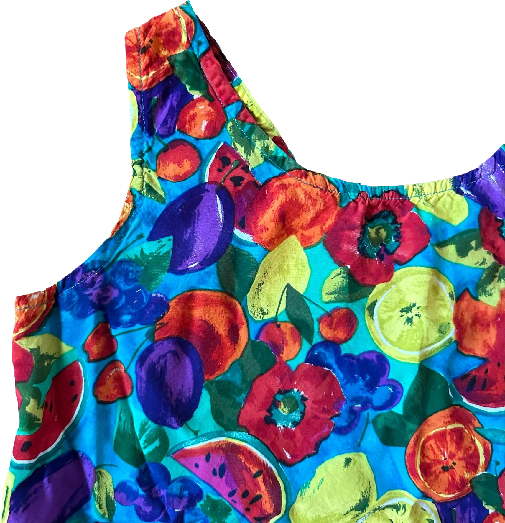 90s Colorful Fruit Print Tank Top - Image 2