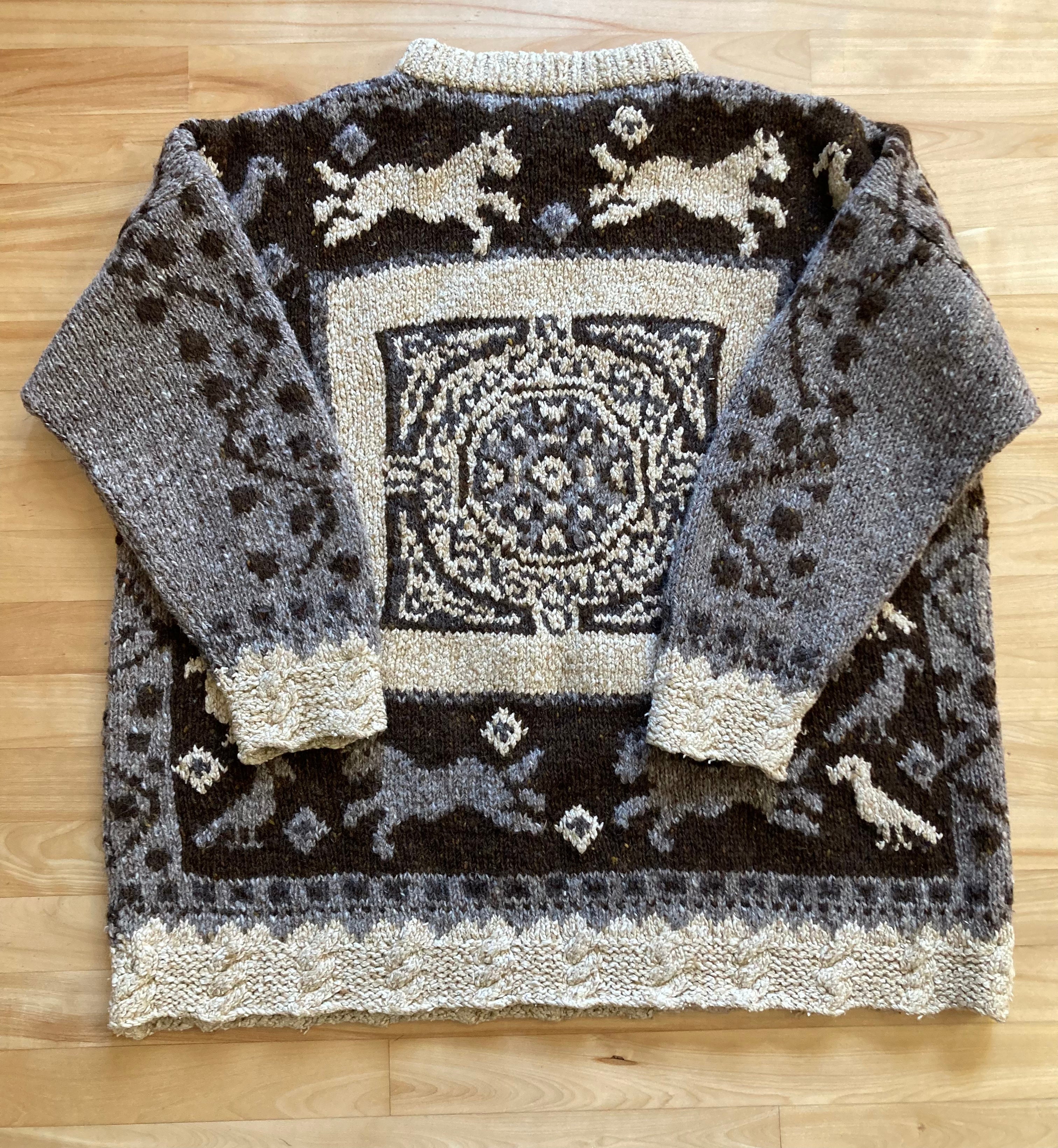 90s Cowichan Style Oversized Sweater By DKNY - Image 4
