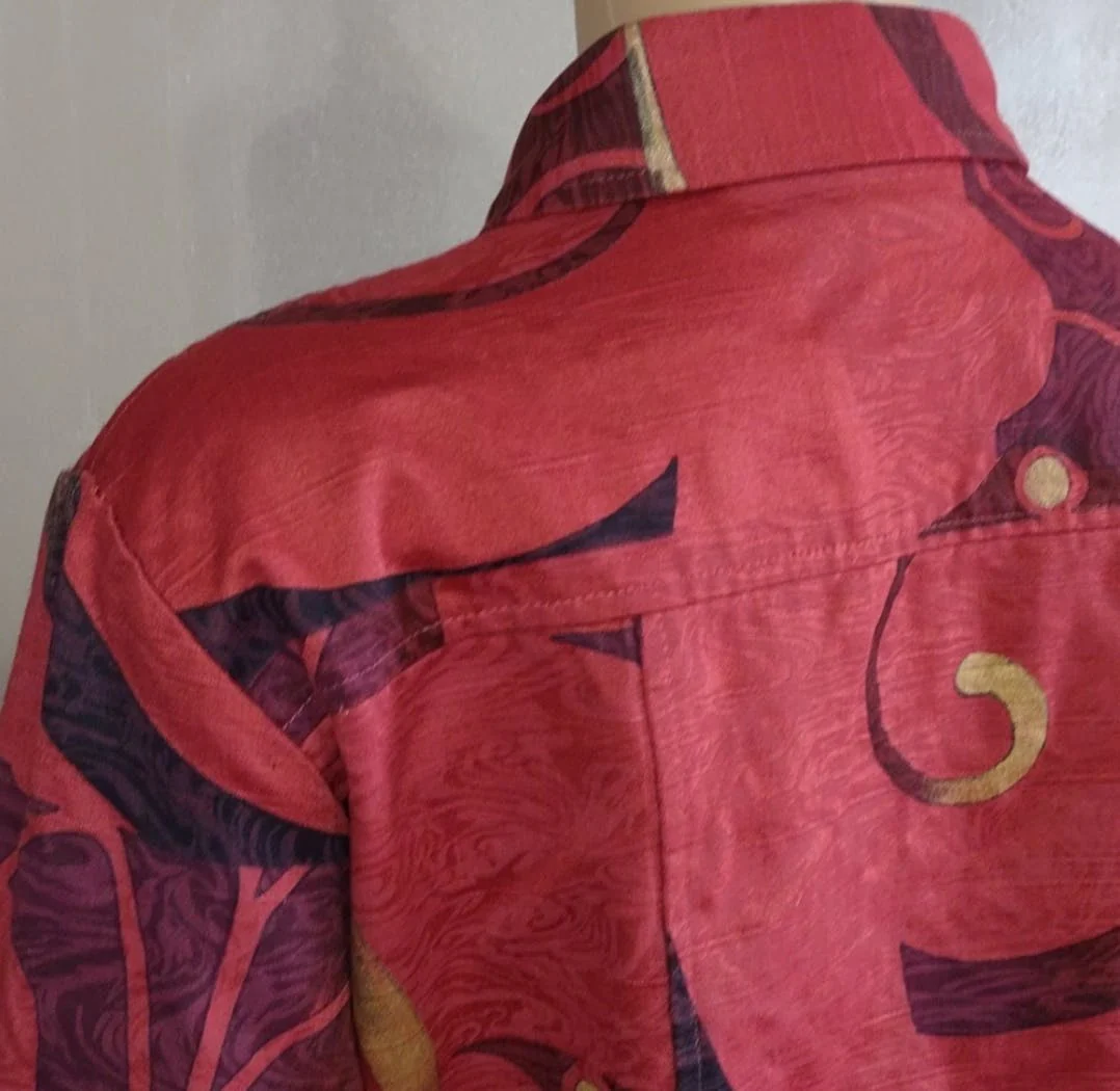 90's Orange Art Deco Cropped Jacket by Sharon Endick Kate - Image 5