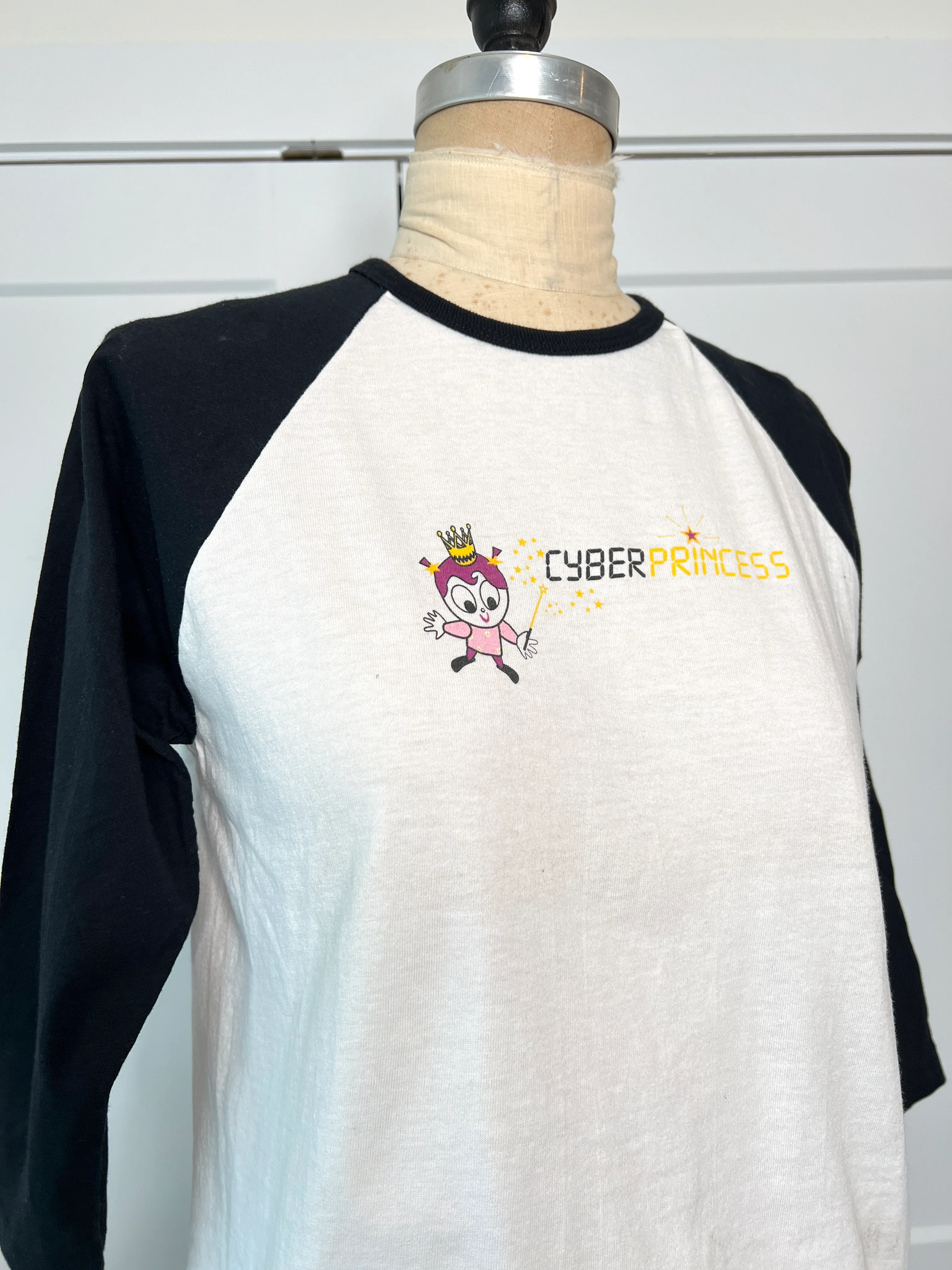 90s Cyber Princess Baseball Tee By Don't Panic! - Image 9