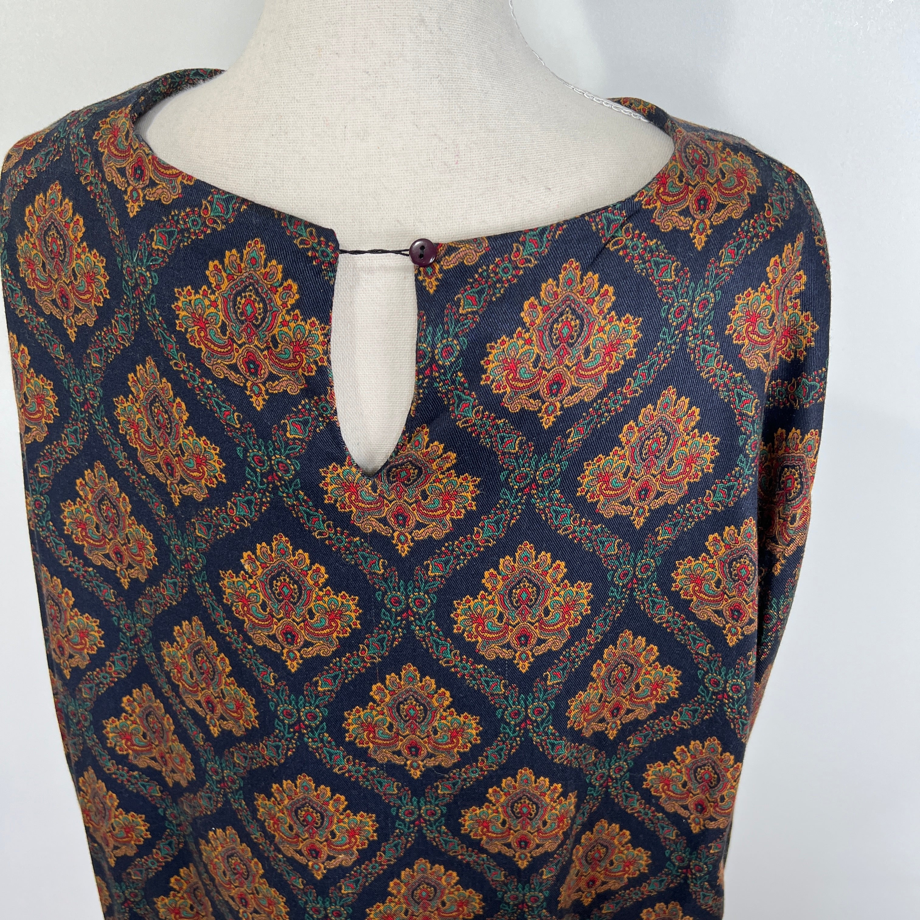 90s Damask Print Skirt Set Dark Academia By Greggs - Image 9