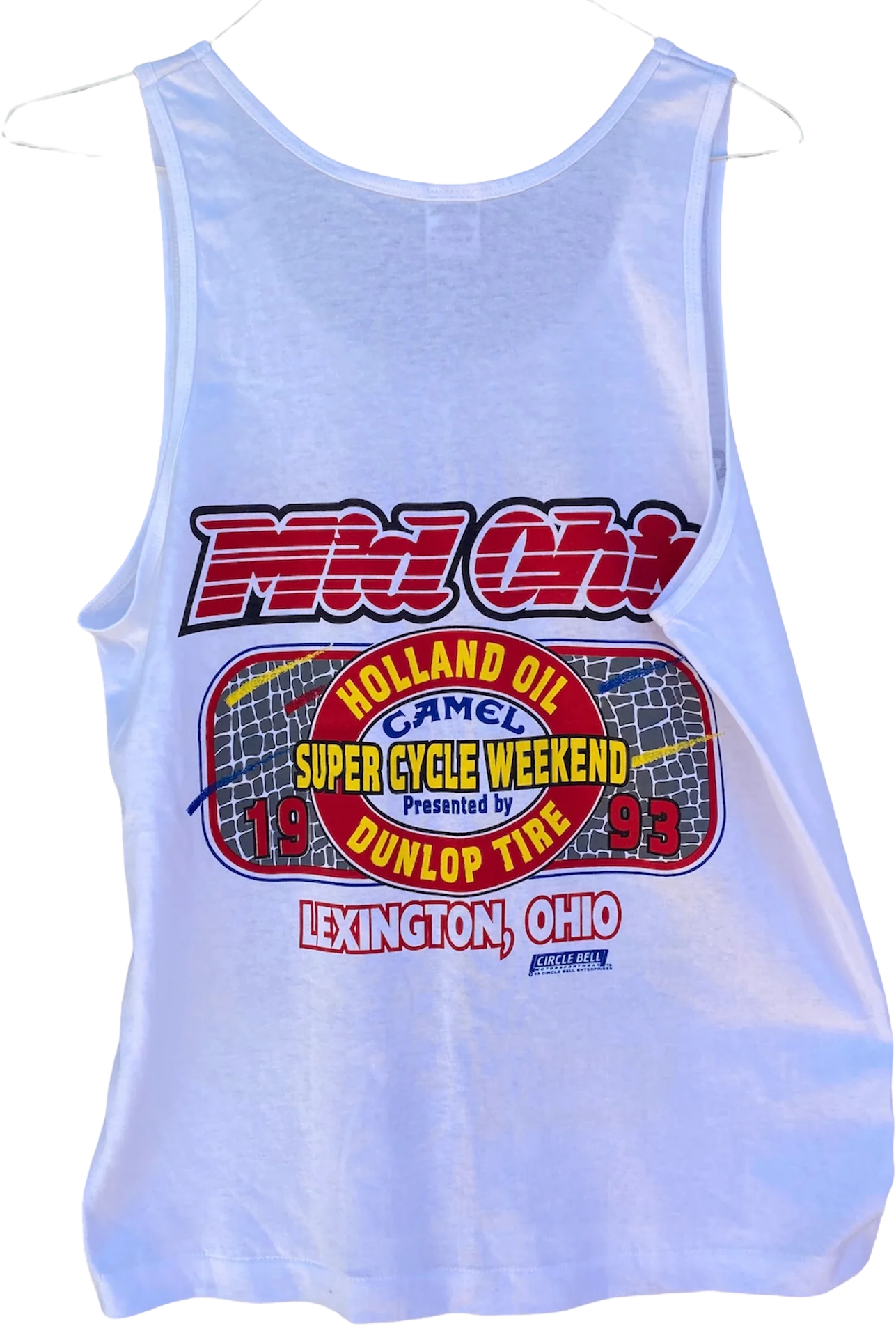 90s Deadstock Mid Ohio Tank Camel Cycle Moto Rad By Fruit of The Loom - Image 2