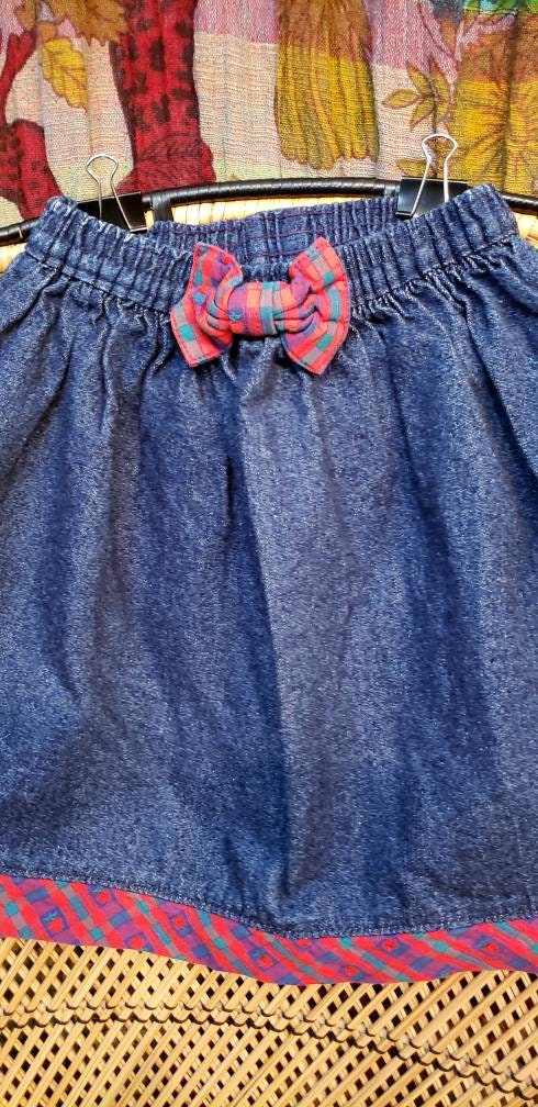 90s Denim Apple Skirt Girls 6 by Oshkosh B'Gosh - Image 4