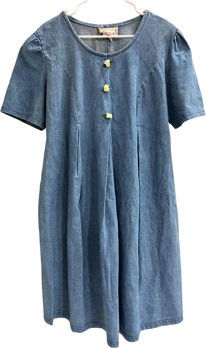 90s Denim Babydoll Dress By Zoomers