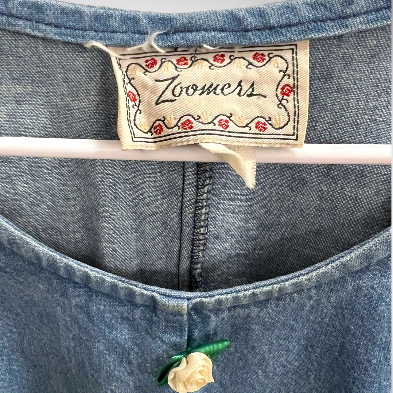 90s Denim Babydoll Dress By Zoomers - Image 4