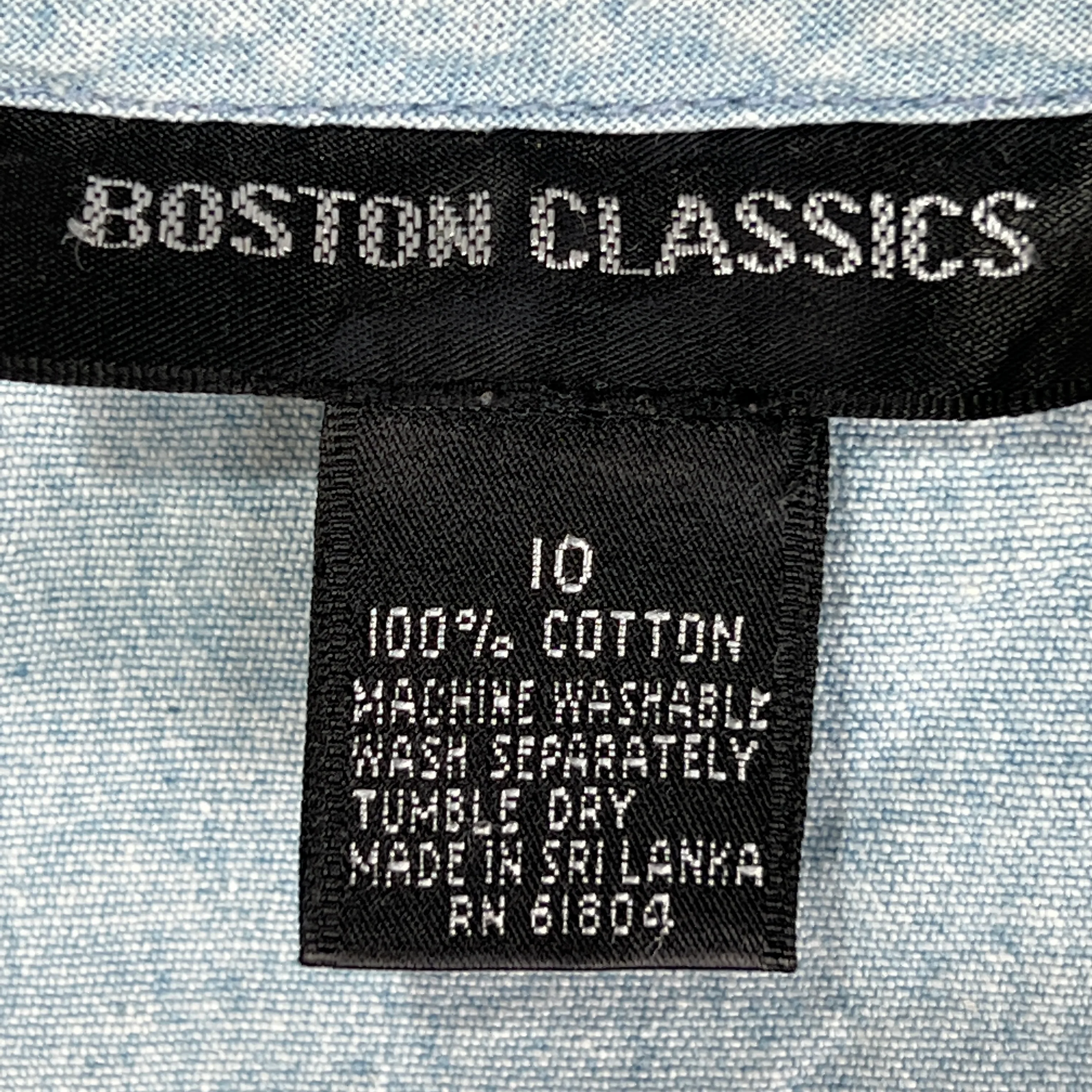 90s Denim Button Down Dress Momcore Normcore By Boston Classics - Image 6