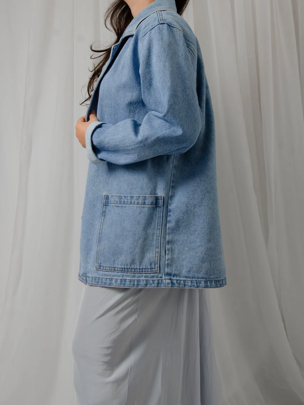 90s Denim Chore Jacket - Image 5