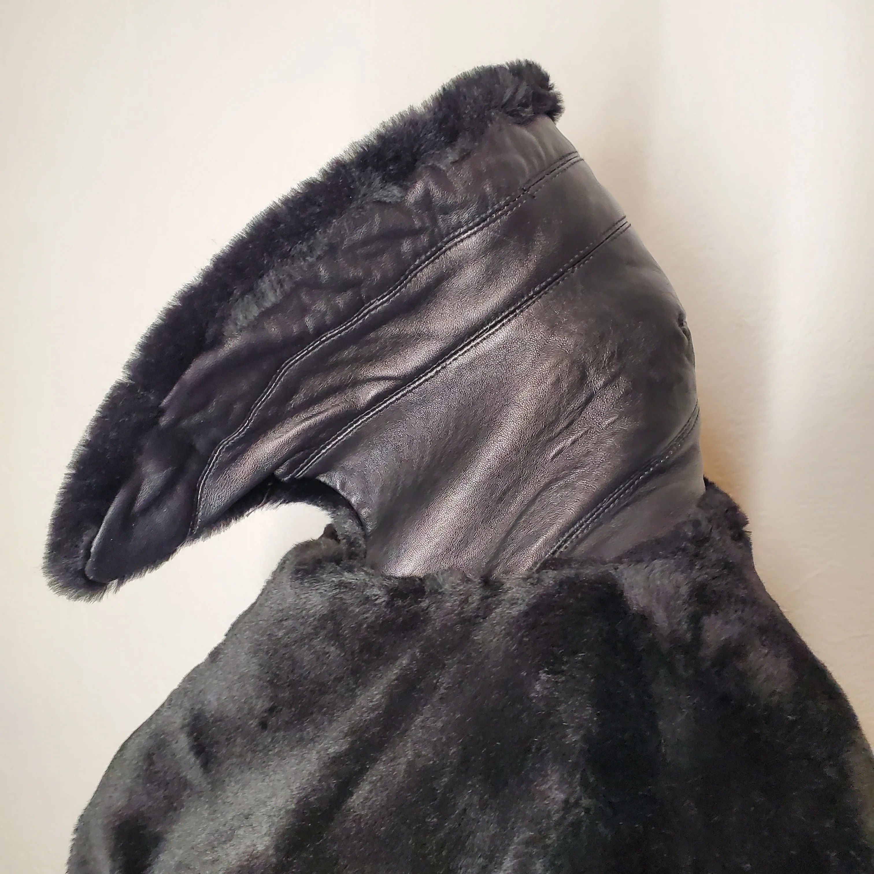 90s Designer Corset Faux Fur Coat Byron Lars - Image 10
