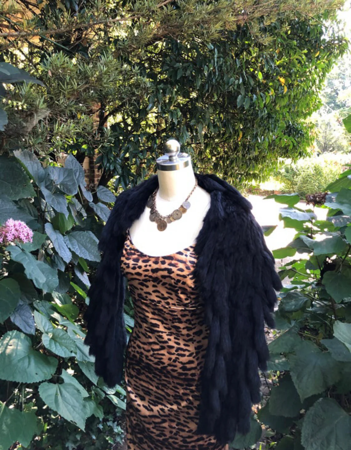 90s Diane Freis Runway Fur Shawl - Image 5
