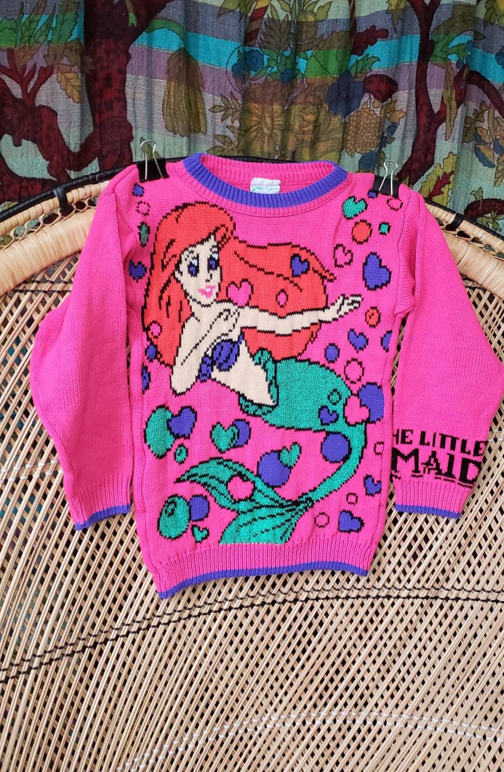 90s Disney's The Little Mermaid Sweater Rare Find by Jet Set - Image 4