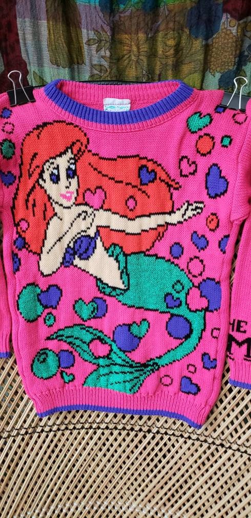 90s Disney's The Little Mermaid Sweater Rare Find by Jet Set - Image 5