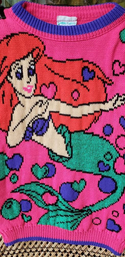 90s Disney's The Little Mermaid Sweater Rare Find by Jet Set - Image 6