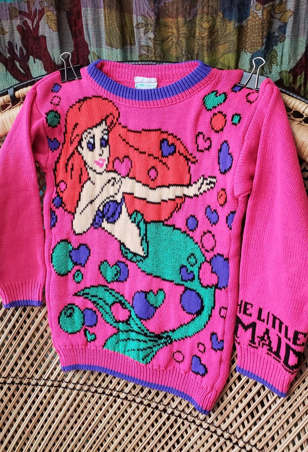 90s Disney's The Little Mermaid Sweater Rare Find by Jet Set - Image 7
