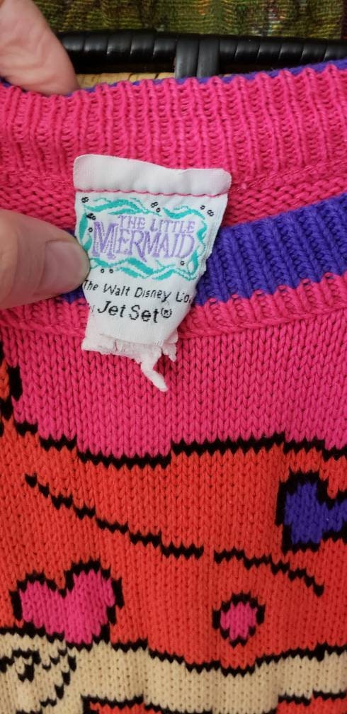 90s Disney's The Little Mermaid Sweater Rare Find by Jet Set - Image 8