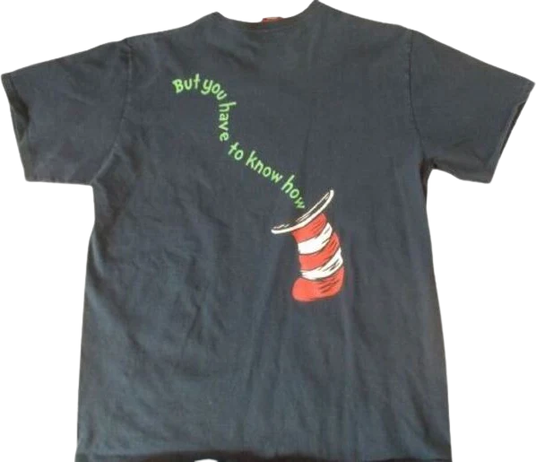 90s  Cat In The Hat Quote Graphic Tee by Dr Seuss - Image 2