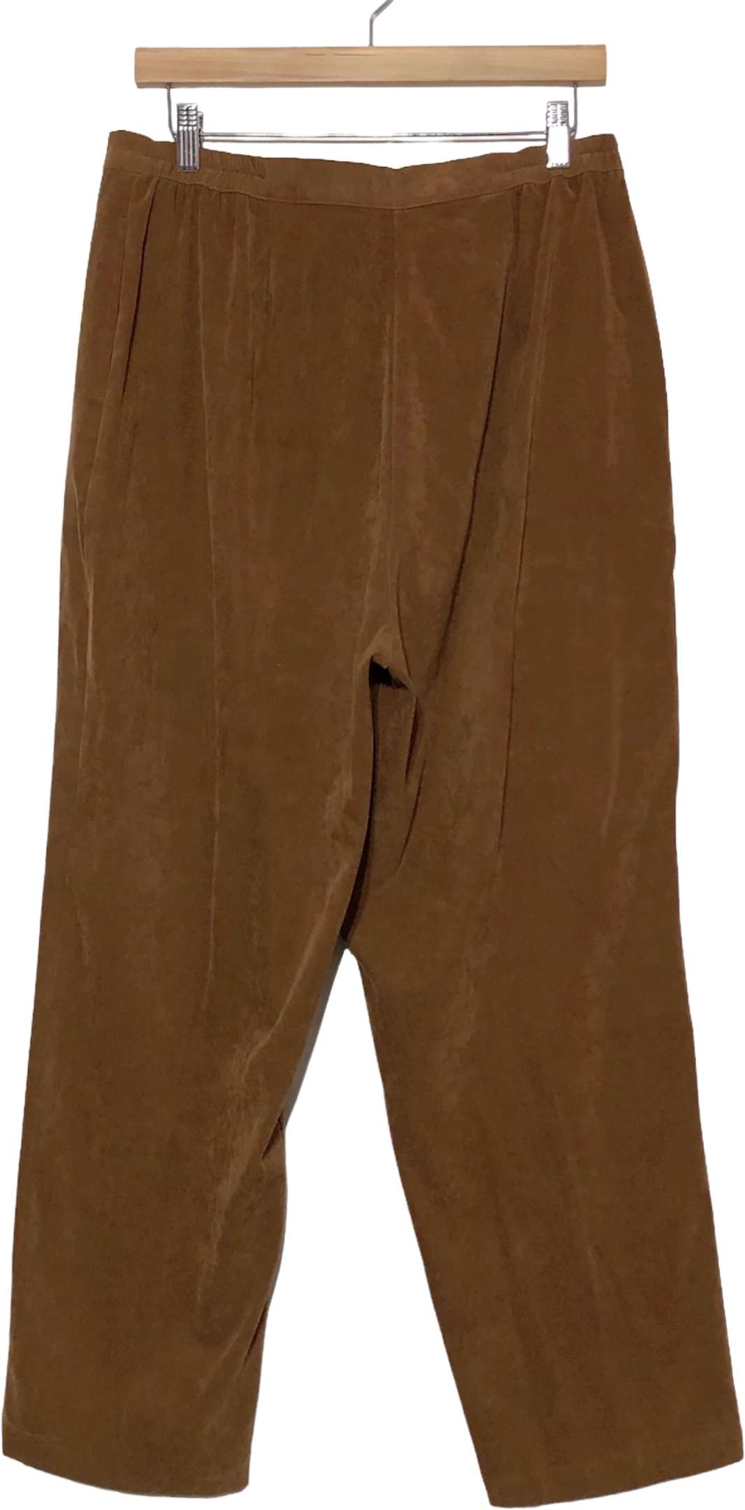 90s Faux Suede High Waisted Pants By Bechamel Petites - Image 2