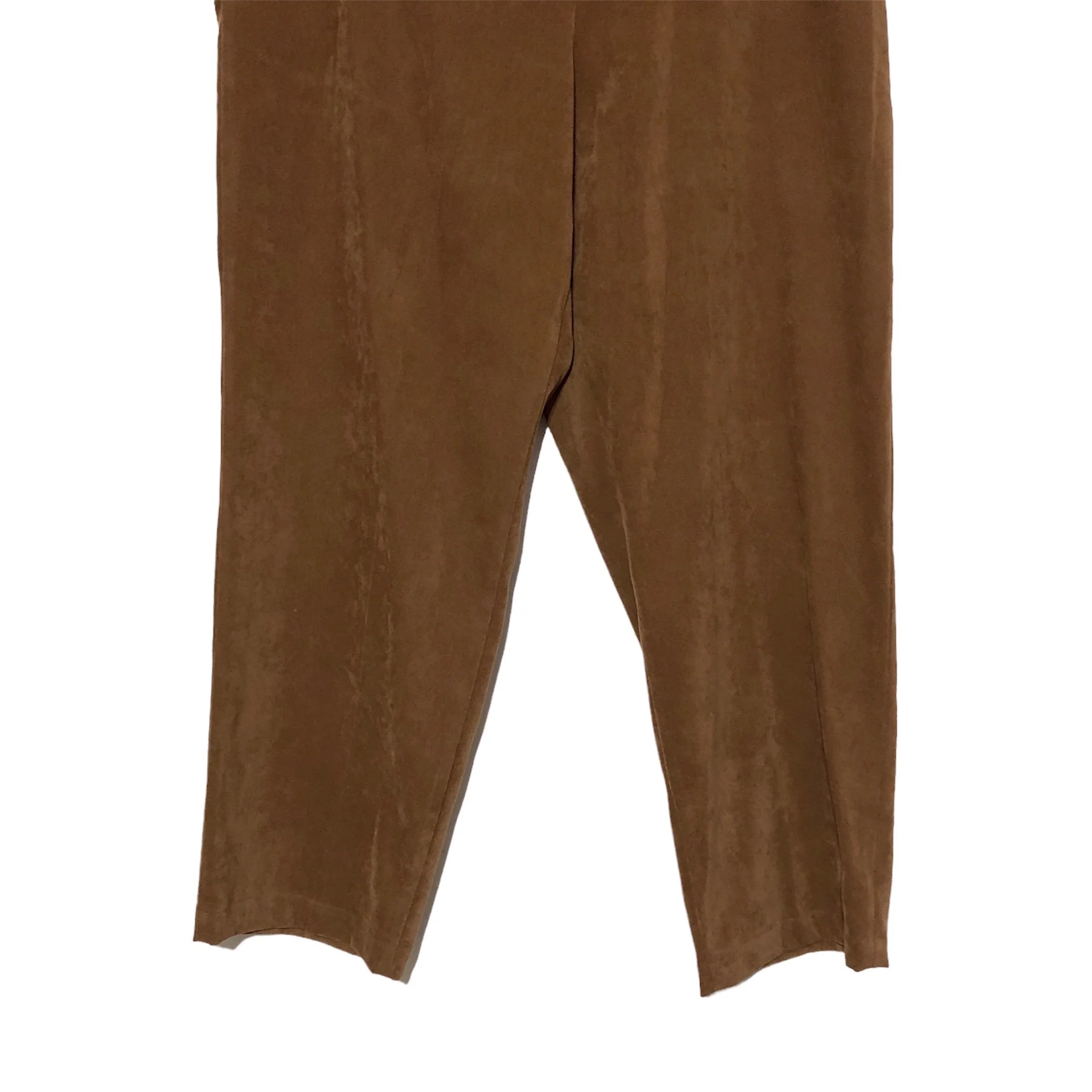 90s Faux Suede High Waisted Pants By Bechamel Petites - Image 6