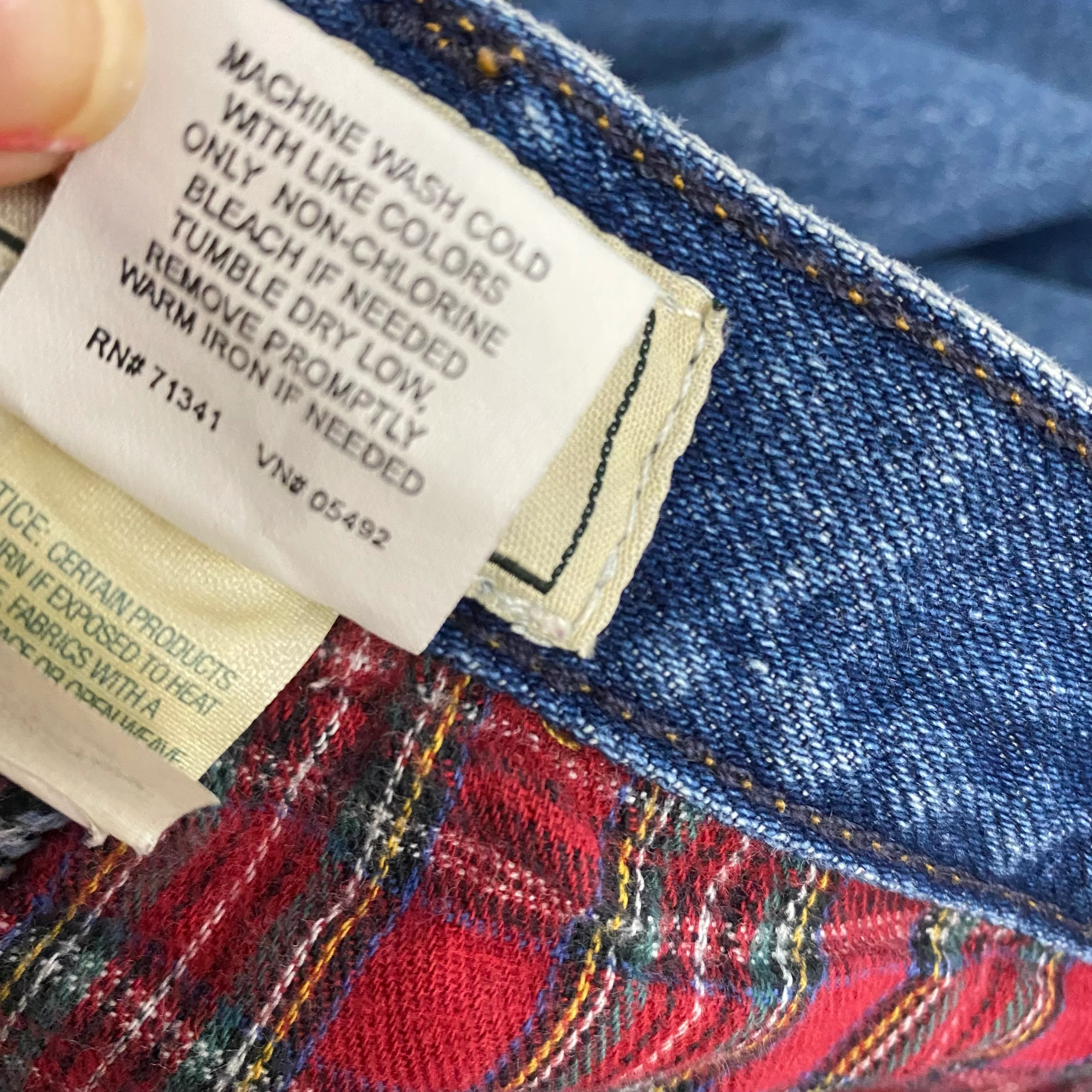 90s Flannel Lined Ll Bean Relaxed Fit Jeans By L.L. Bean - Image 8