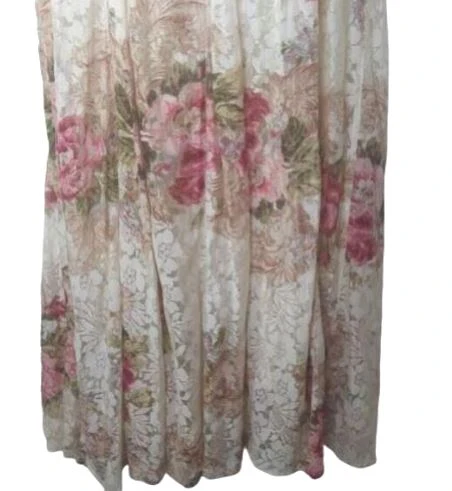 90s Floral Lace Maxi Dress By Nostalgia - Image 4