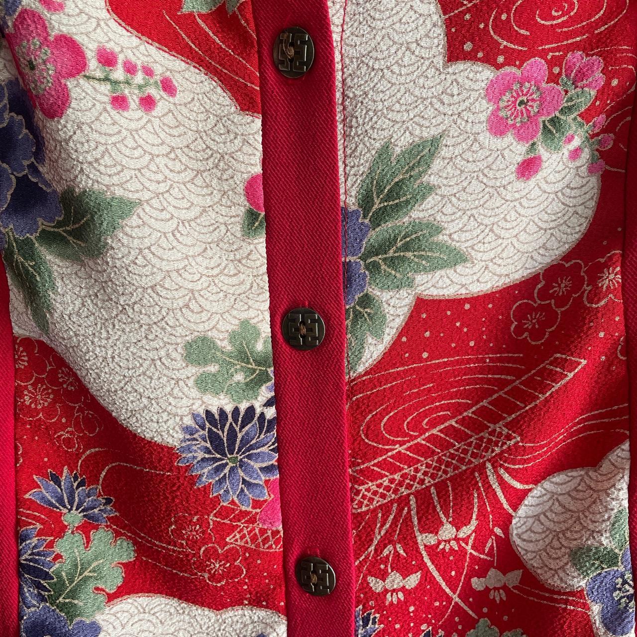 90s Floral Print Blouse - Image 3
