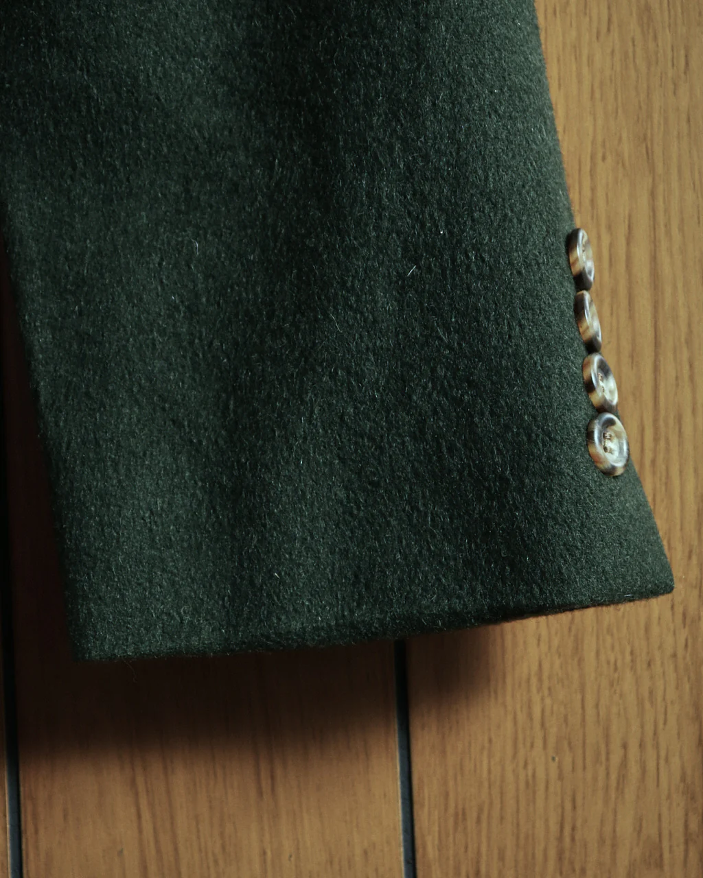 90s Forest Green Camel Hair Blazer By Polo University Club by Ralph Lauren - Image 4