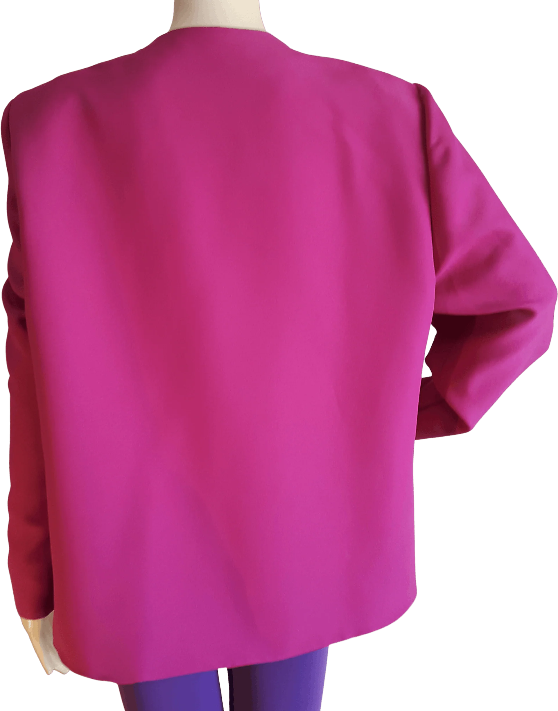 90's Tulip Front Fuchsia Blouse - Image 2