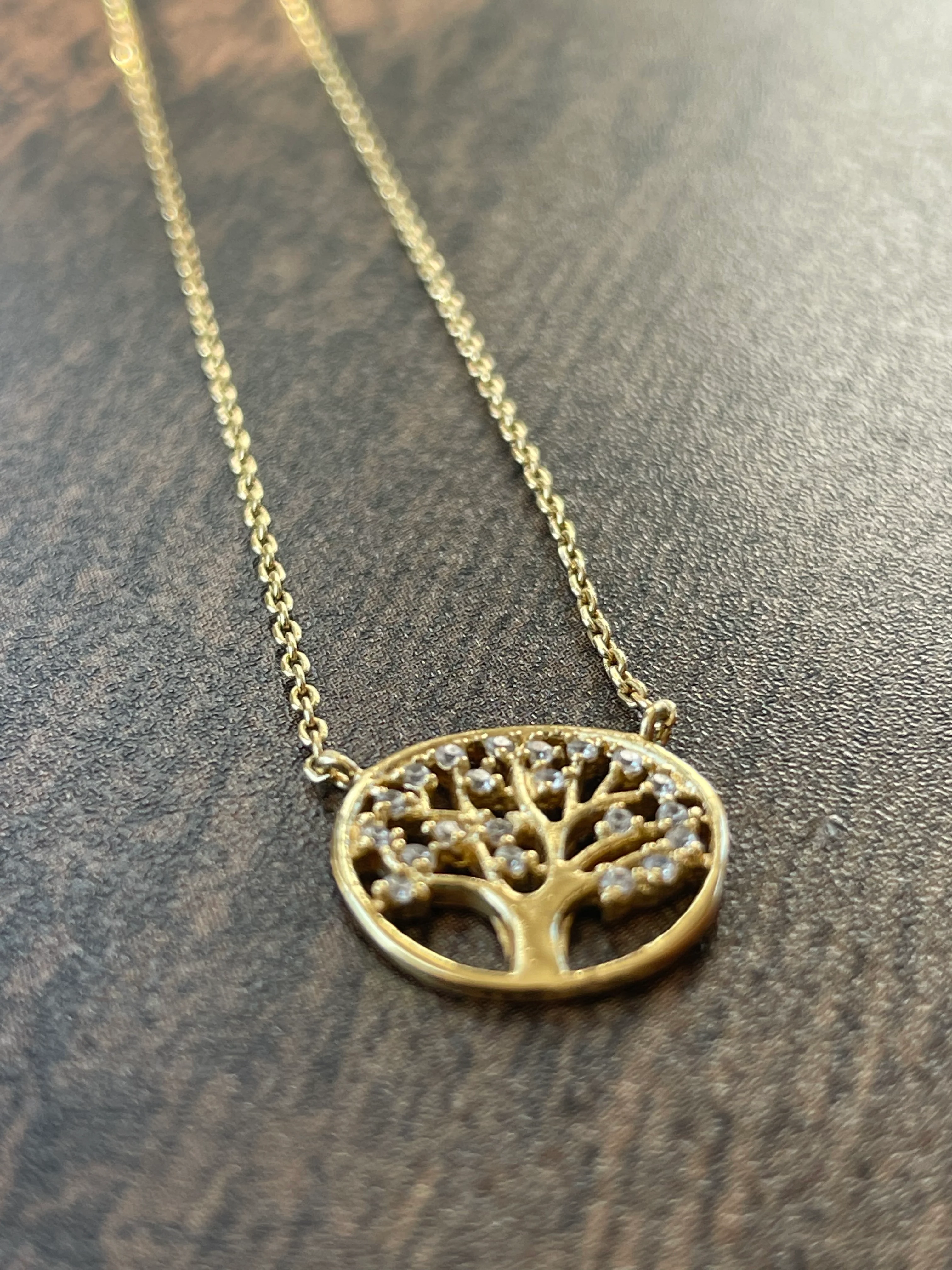90s Gold Filled Cz Pendant Necklace - Image 10
