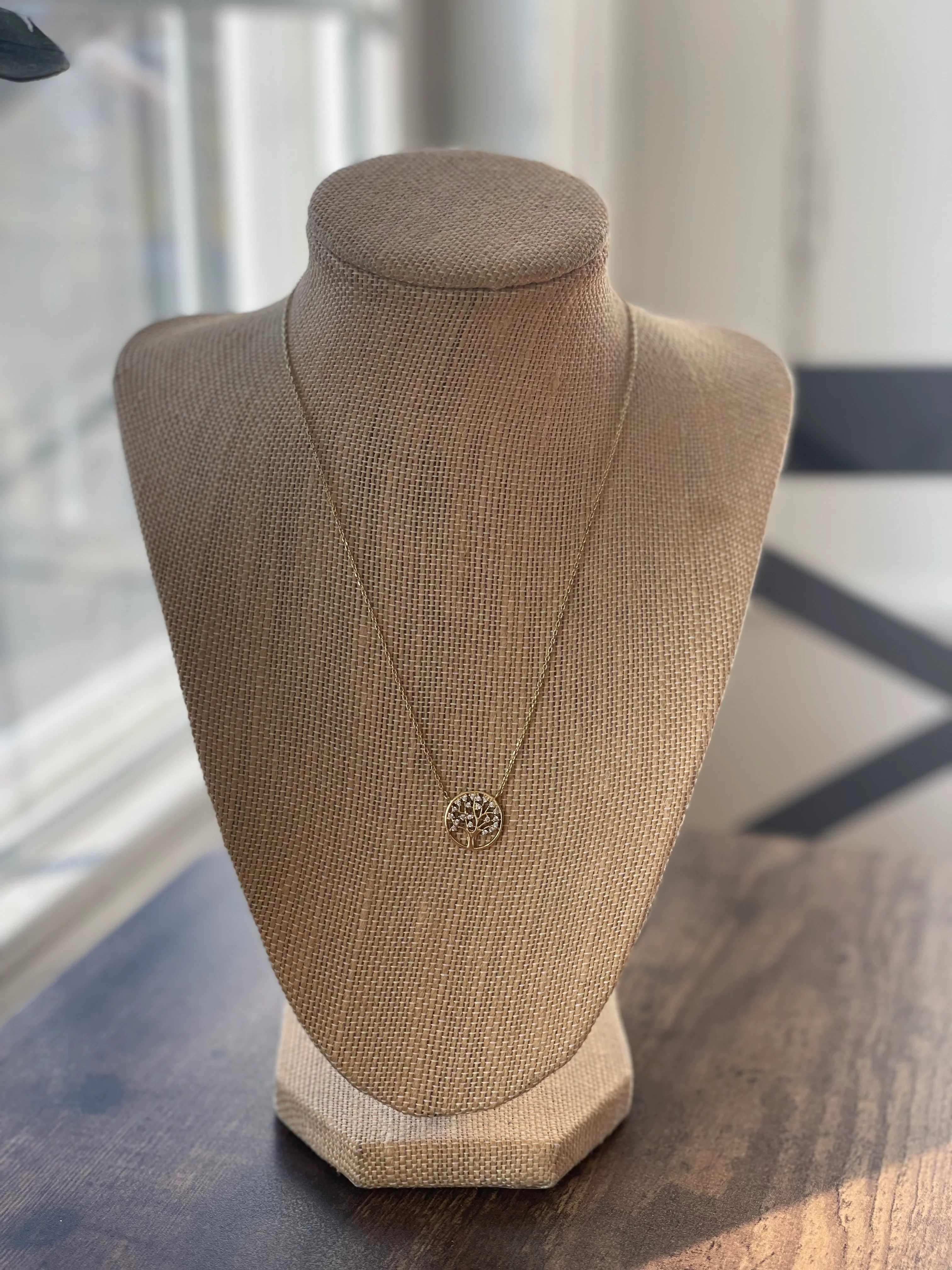 90s Gold Filled Cz Pendant Necklace - Image 6