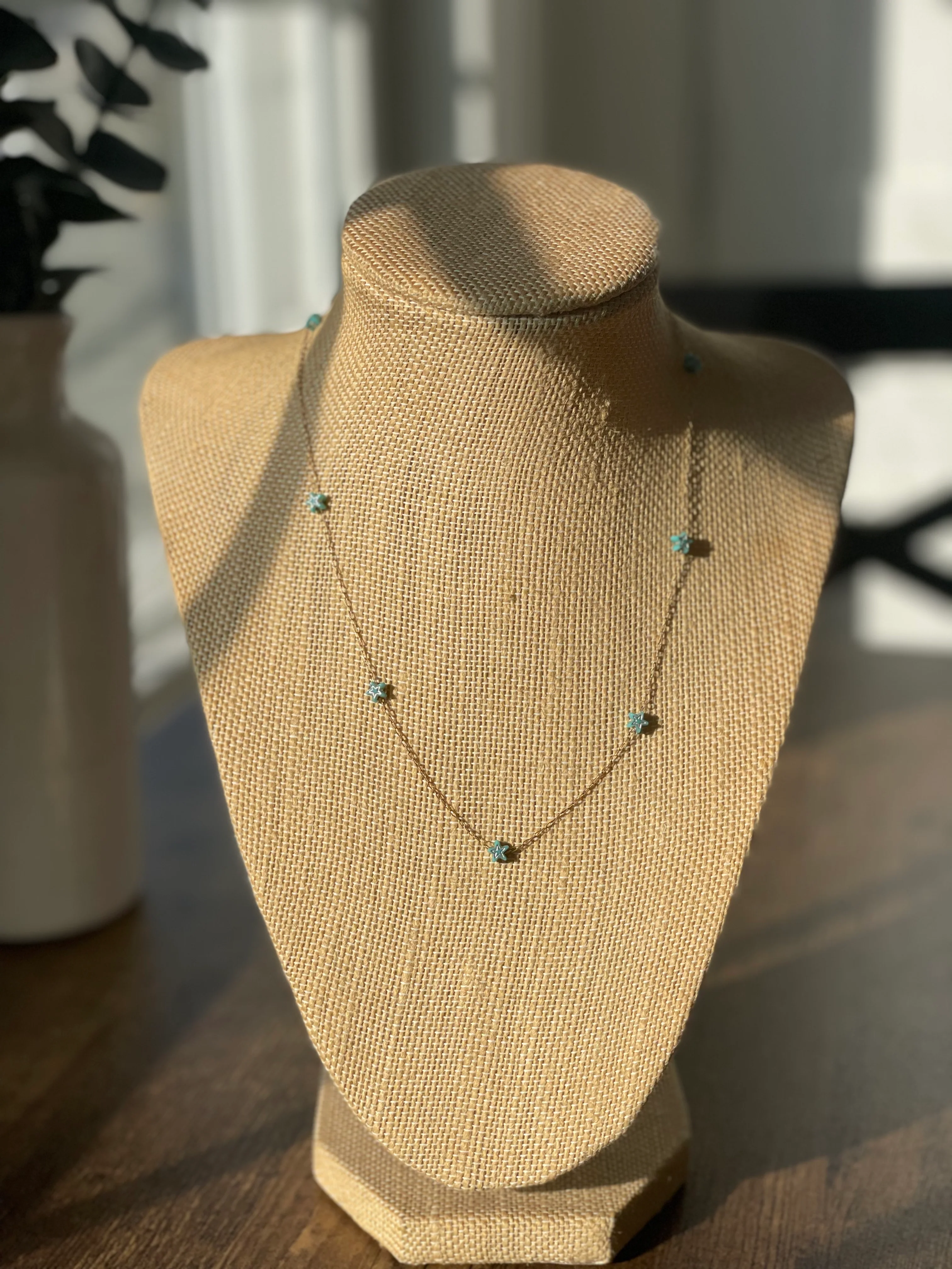 90s Gold Filled Tiny Star Necklace - Image 6