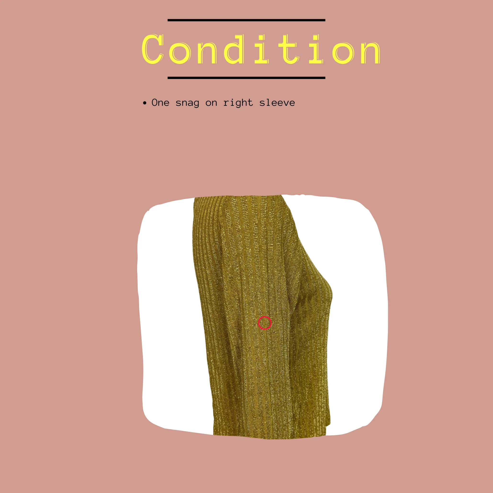 90s Gold Metallic Textured Ribbed Knit Pullover Shirt By Gemilli - Image 7