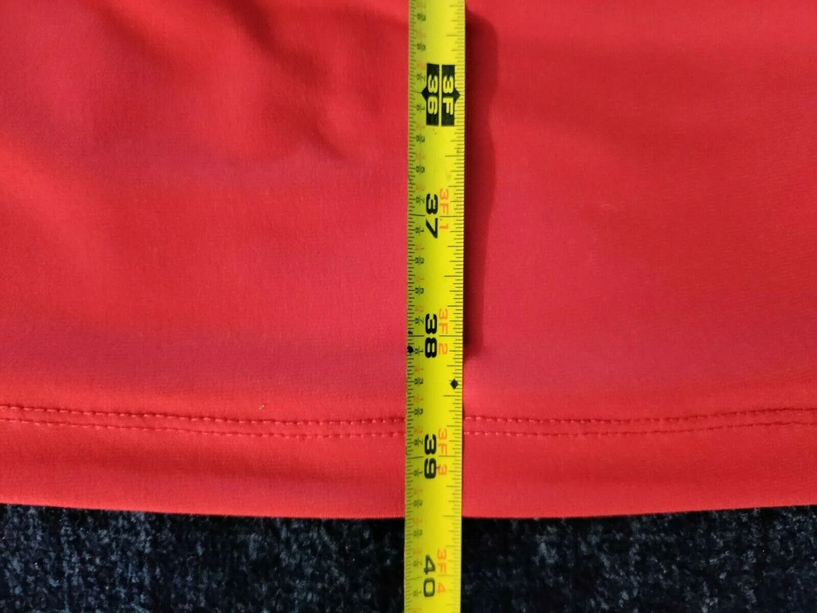 90s Gorgeous Red Ruched Waist Dress - Slinky And Sexy! By Calvin Klein - Image 8